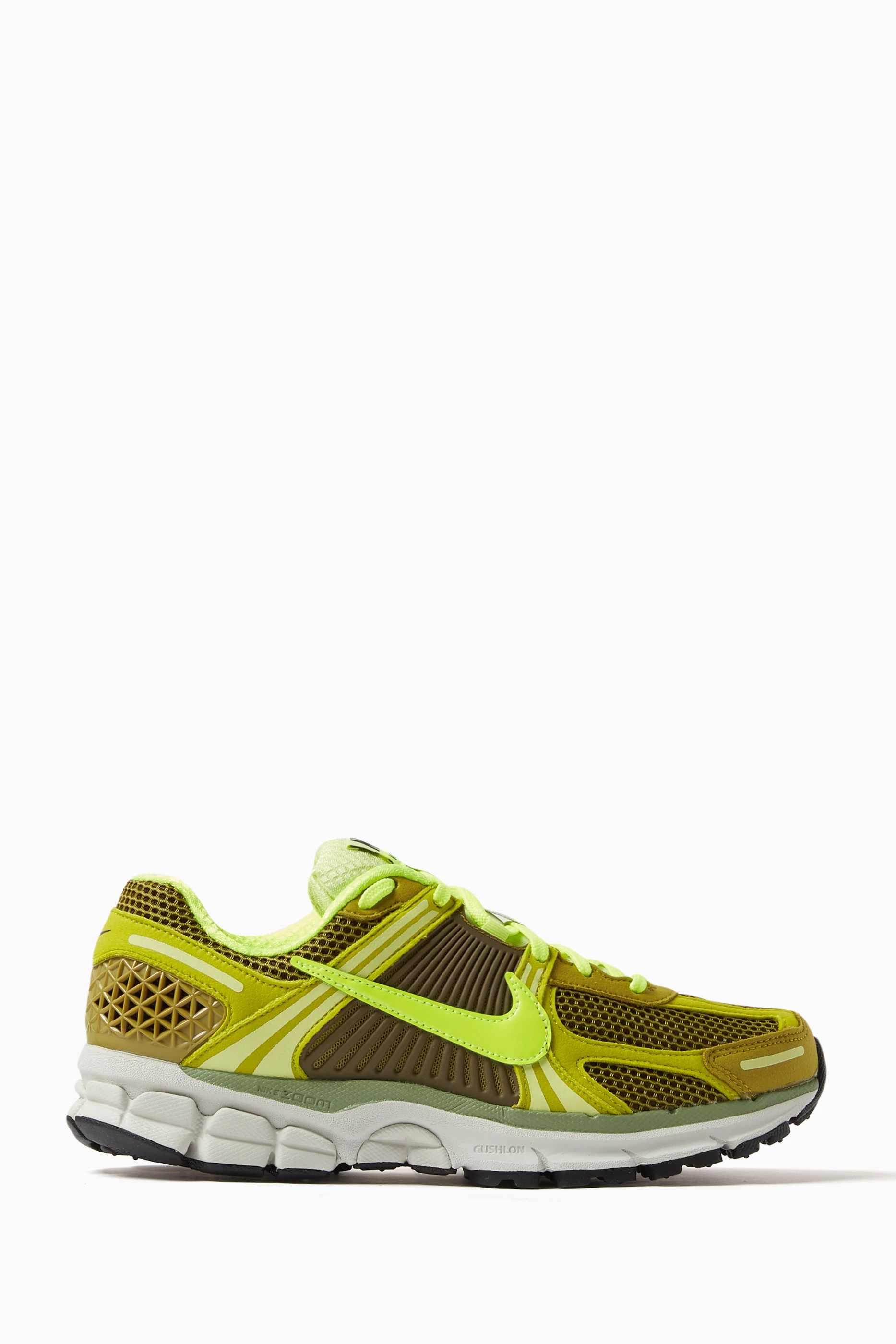 Buy Nike Green Zoom Vomero 5 Sneakers in Knit Mesh Suede Leather