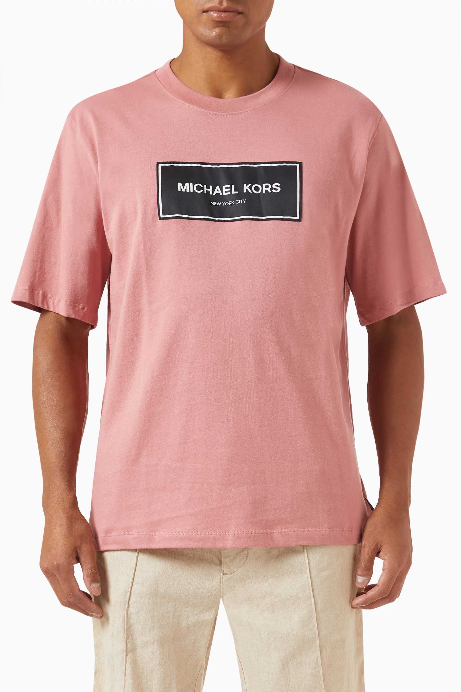 Michael kors sales pink shirt