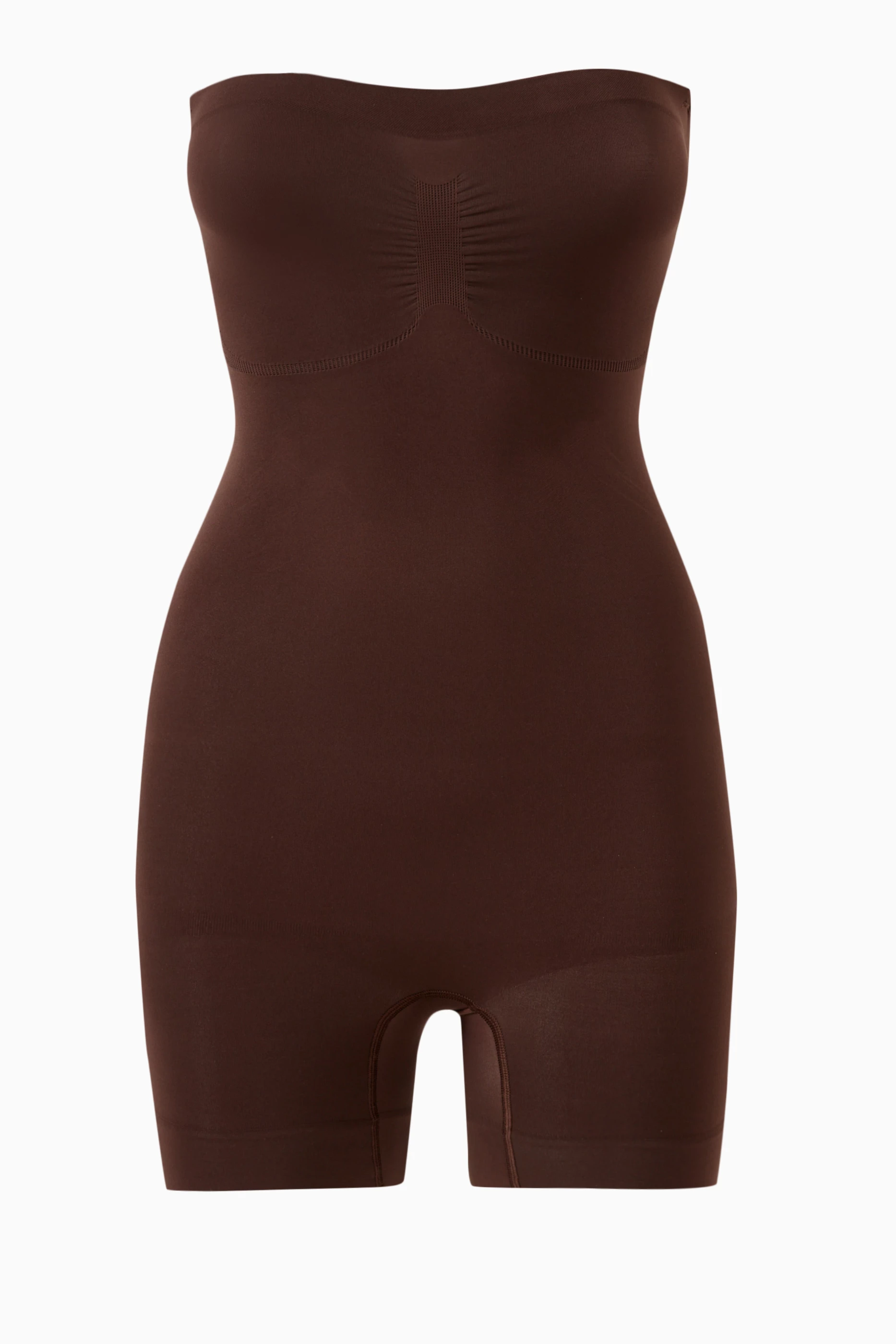 Buy SKIMS Black Seamless Sculpt Strapless Mid Thigh Bodysuit for Women in  Bahrain