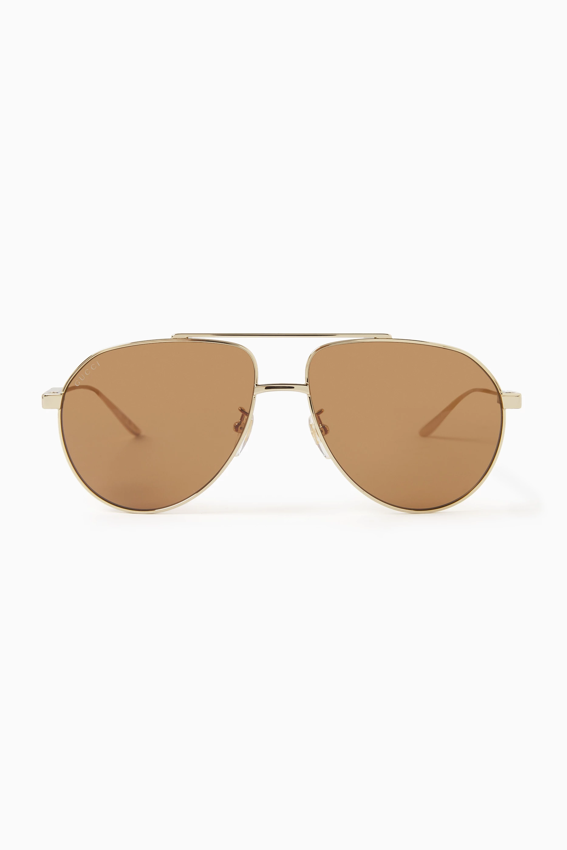 Gold gucci outlet aviator sunglasses