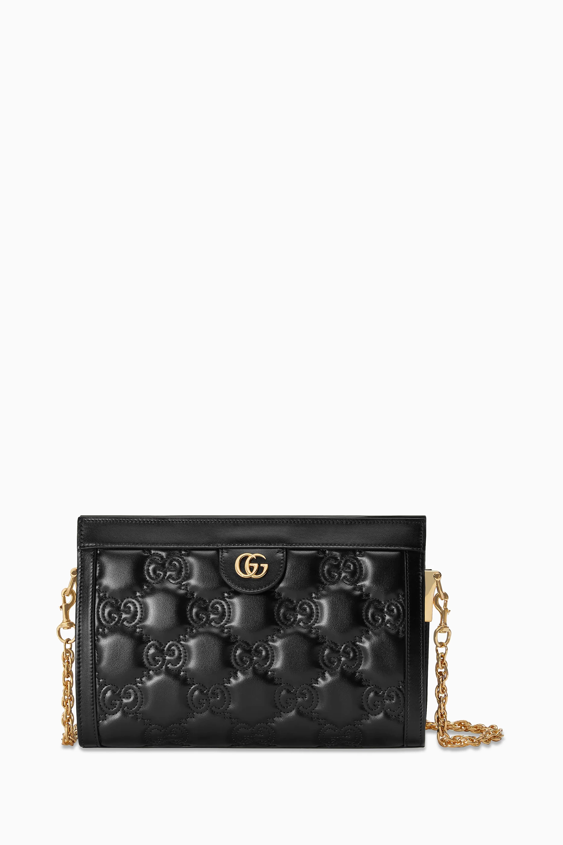 Gucci small black bag with chain on sale