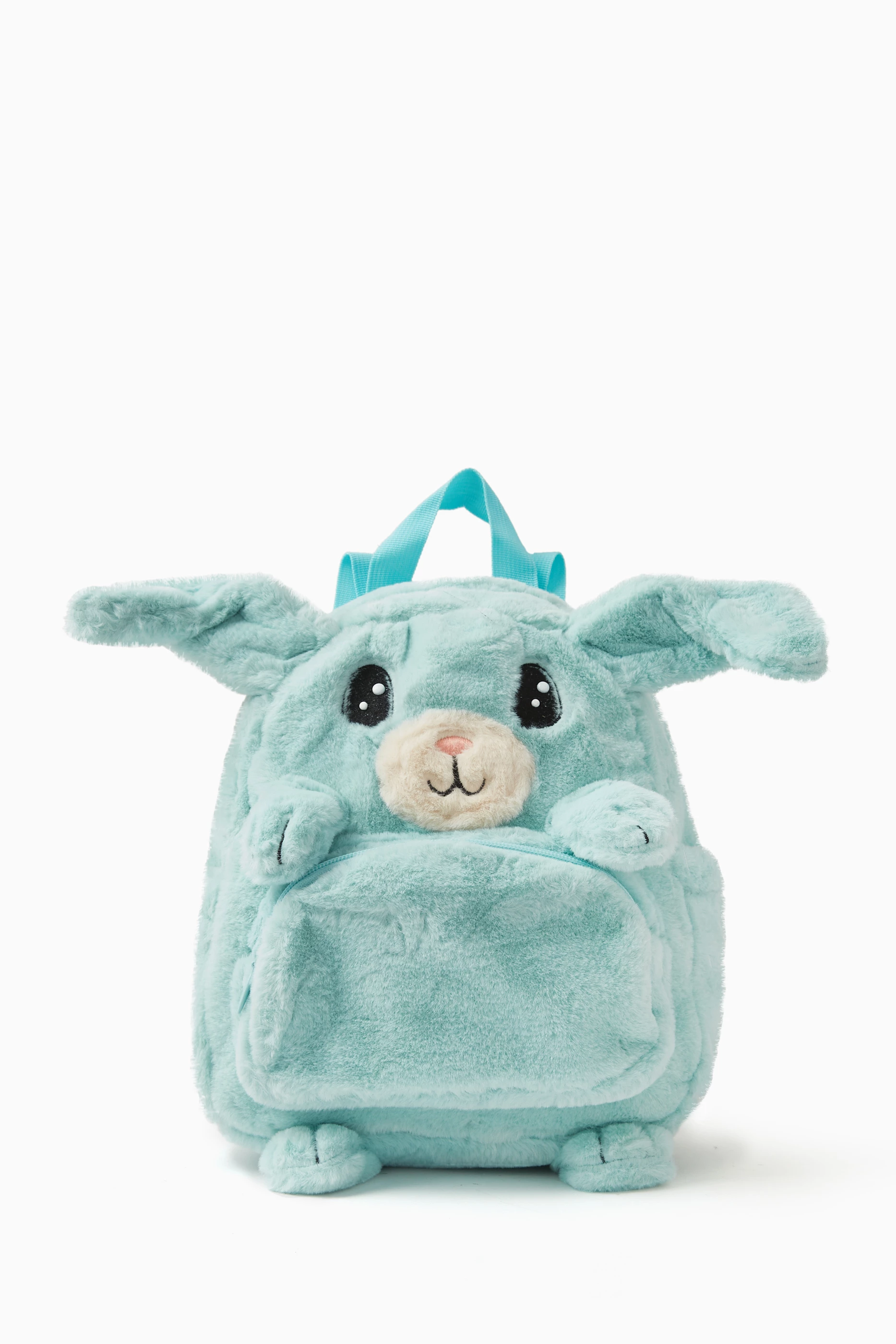 Furry Bunny Backpack in Blue - Molo