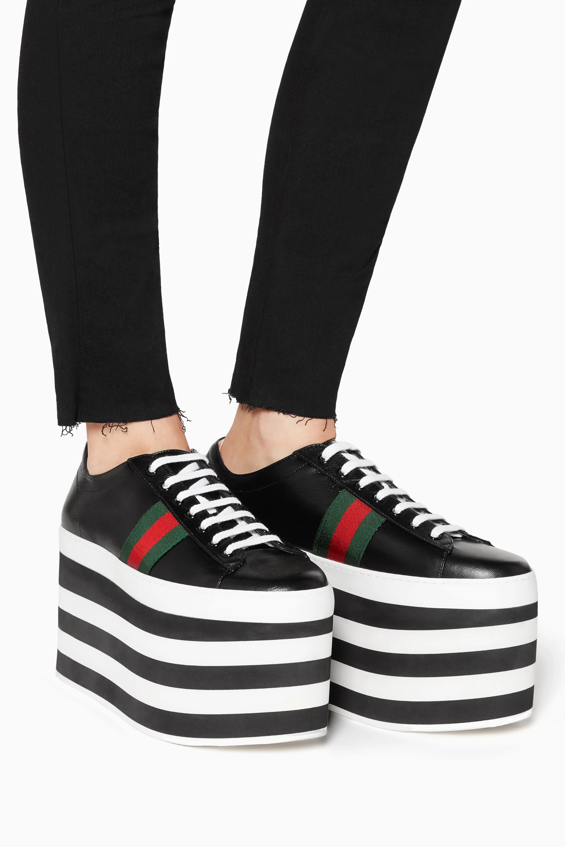Gucci black platform sneakers hot sale