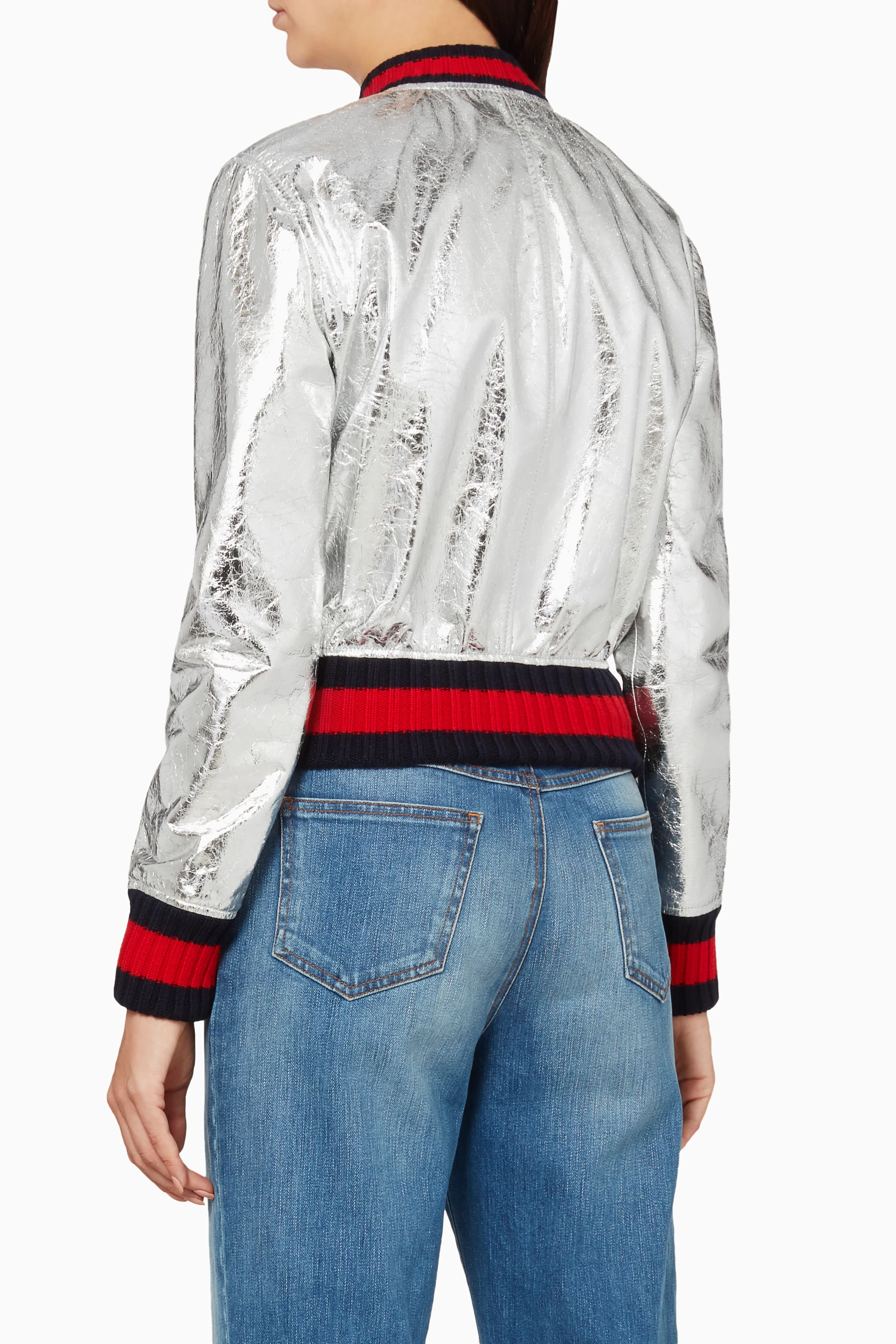 Gucci silver jacket store