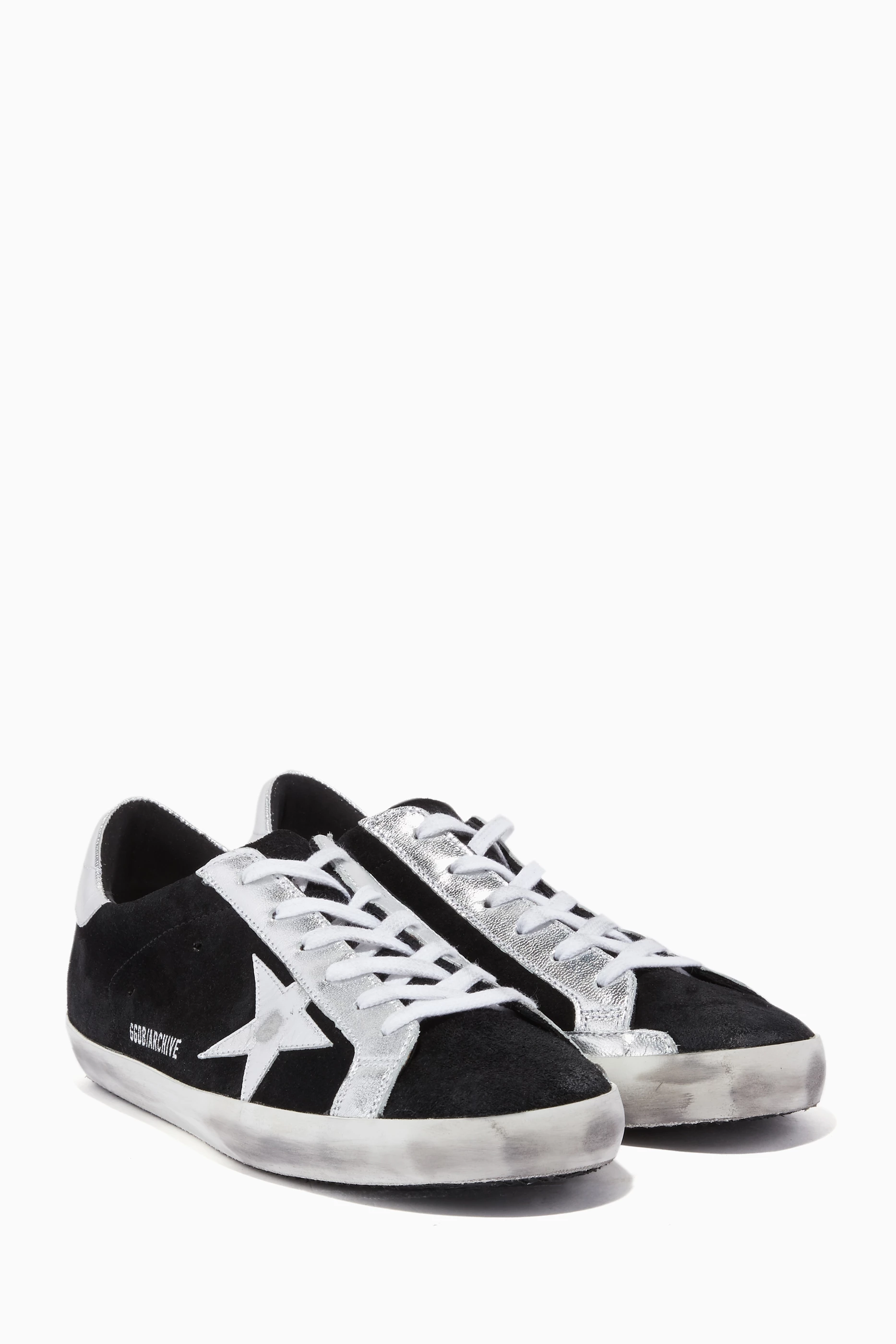 Black and silver golden goose online