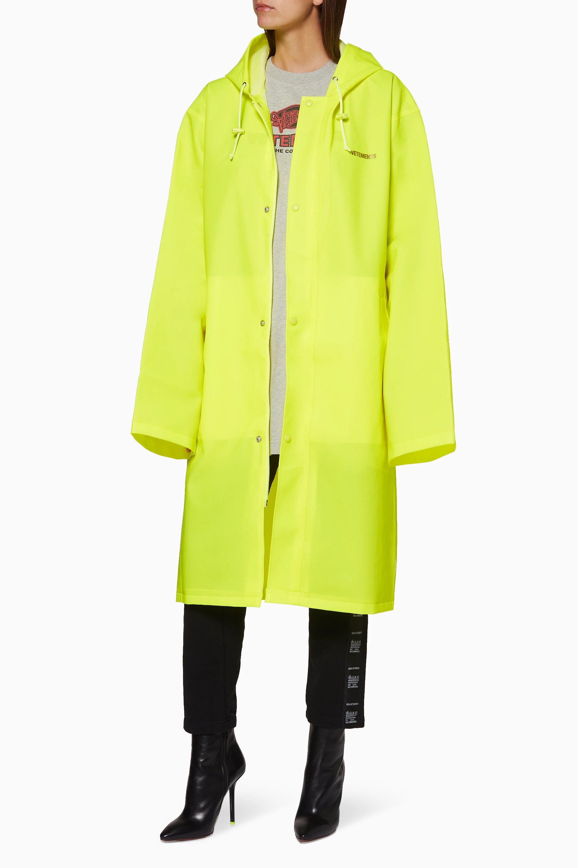 Vetements yellow raincoat hot sale