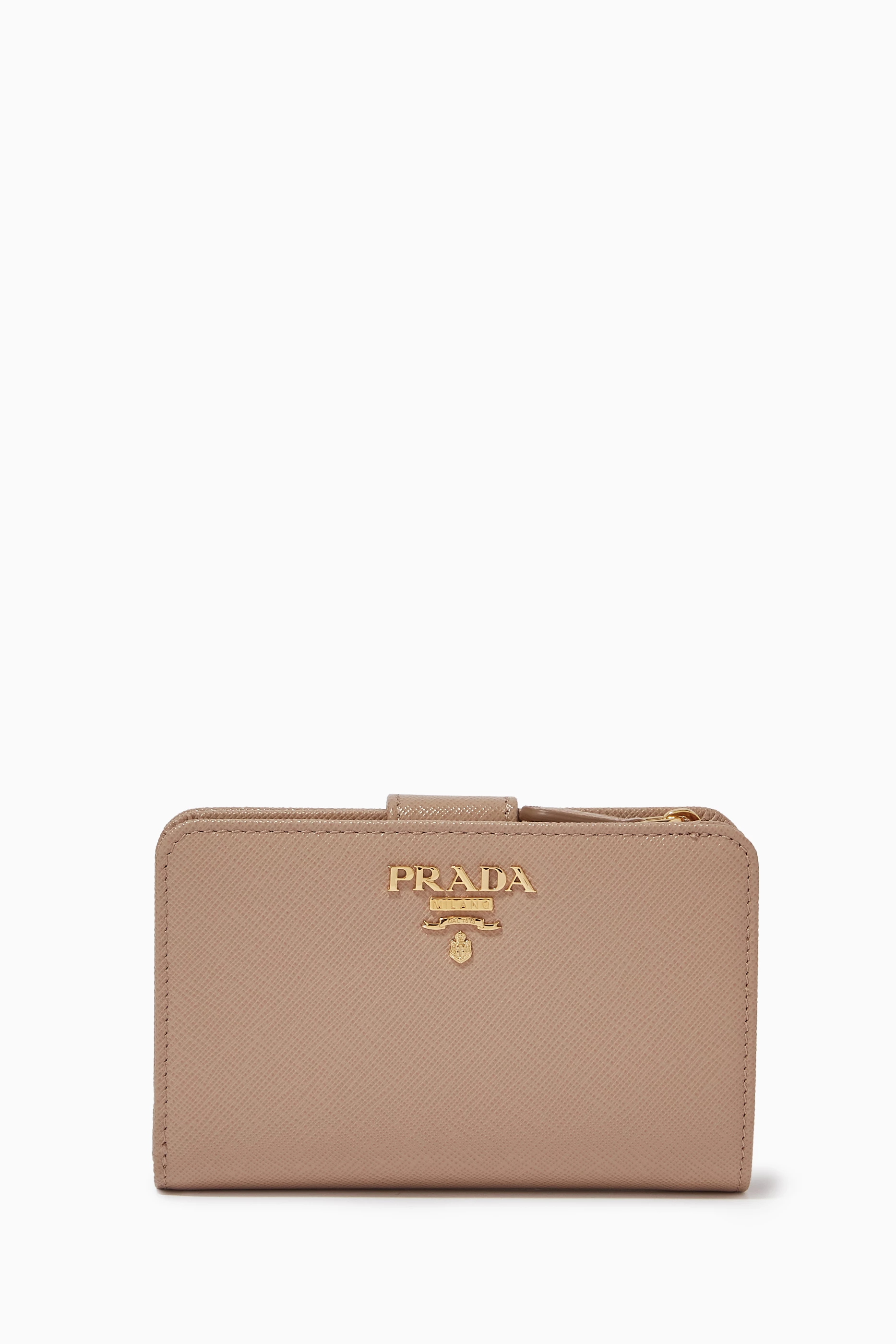 Buy Prada Neutral Small Wallet in Saffiano Leather For Women Online Ounass Bahrain