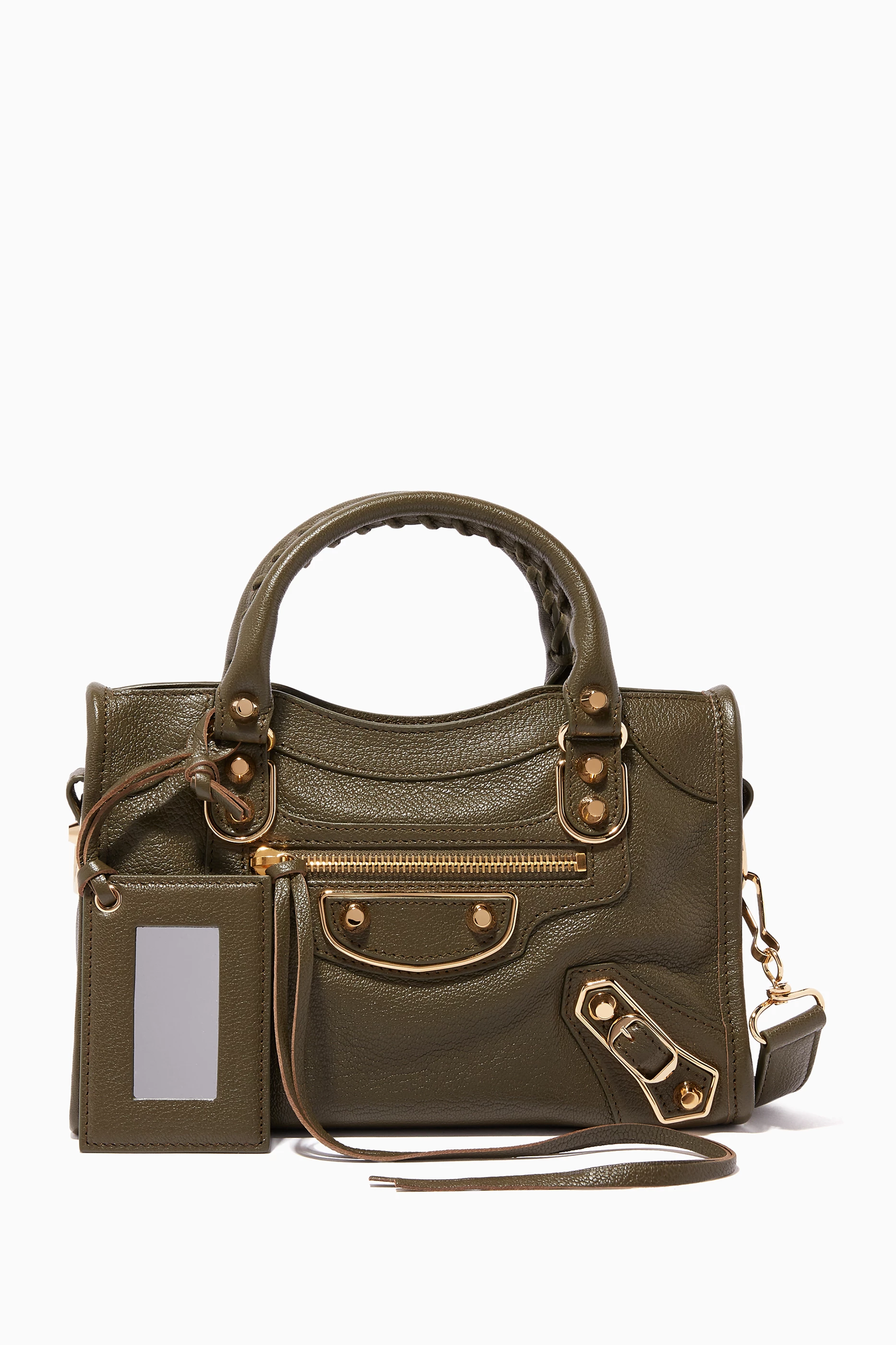 Balenciaga classic metallic edge small city shop