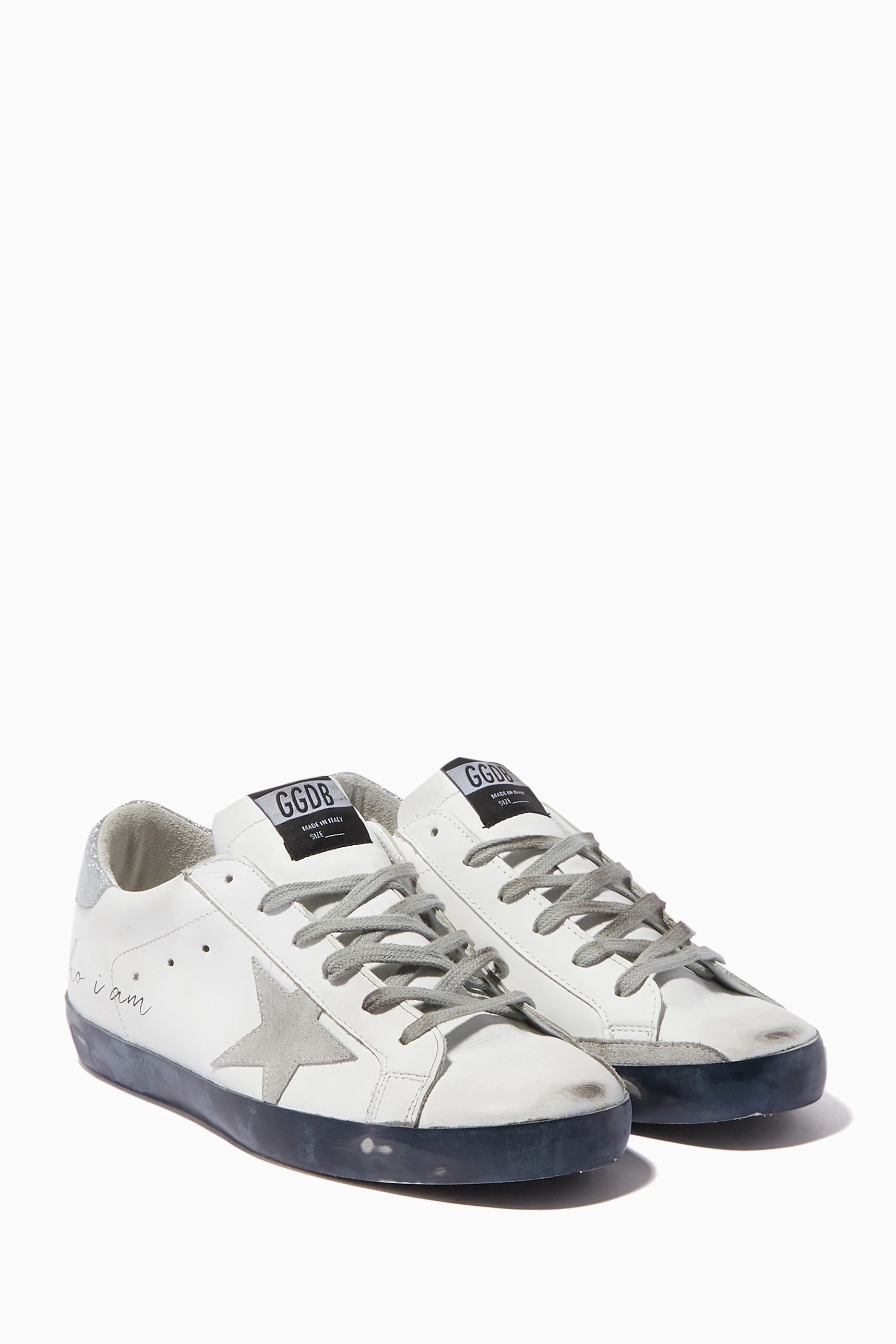 Buy GOLDEN GOOSE White White Love Me For Who I Am Superstar Sneakers For Women Online Ounass Bahrain
