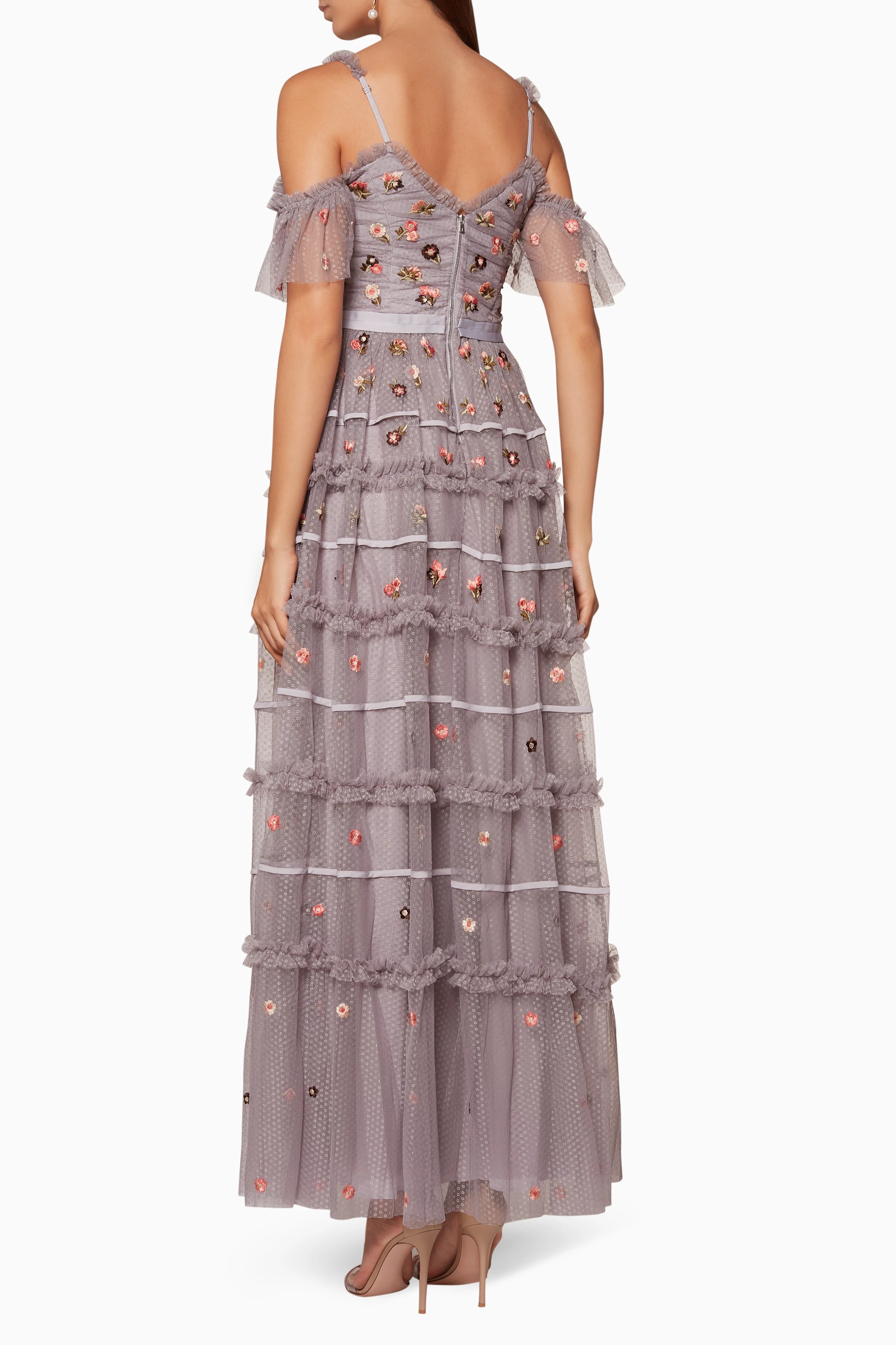 Buy Needle Thread Purple Vintage Lavender Celeste Embellished Gown For Women Online Ounass Bahrain