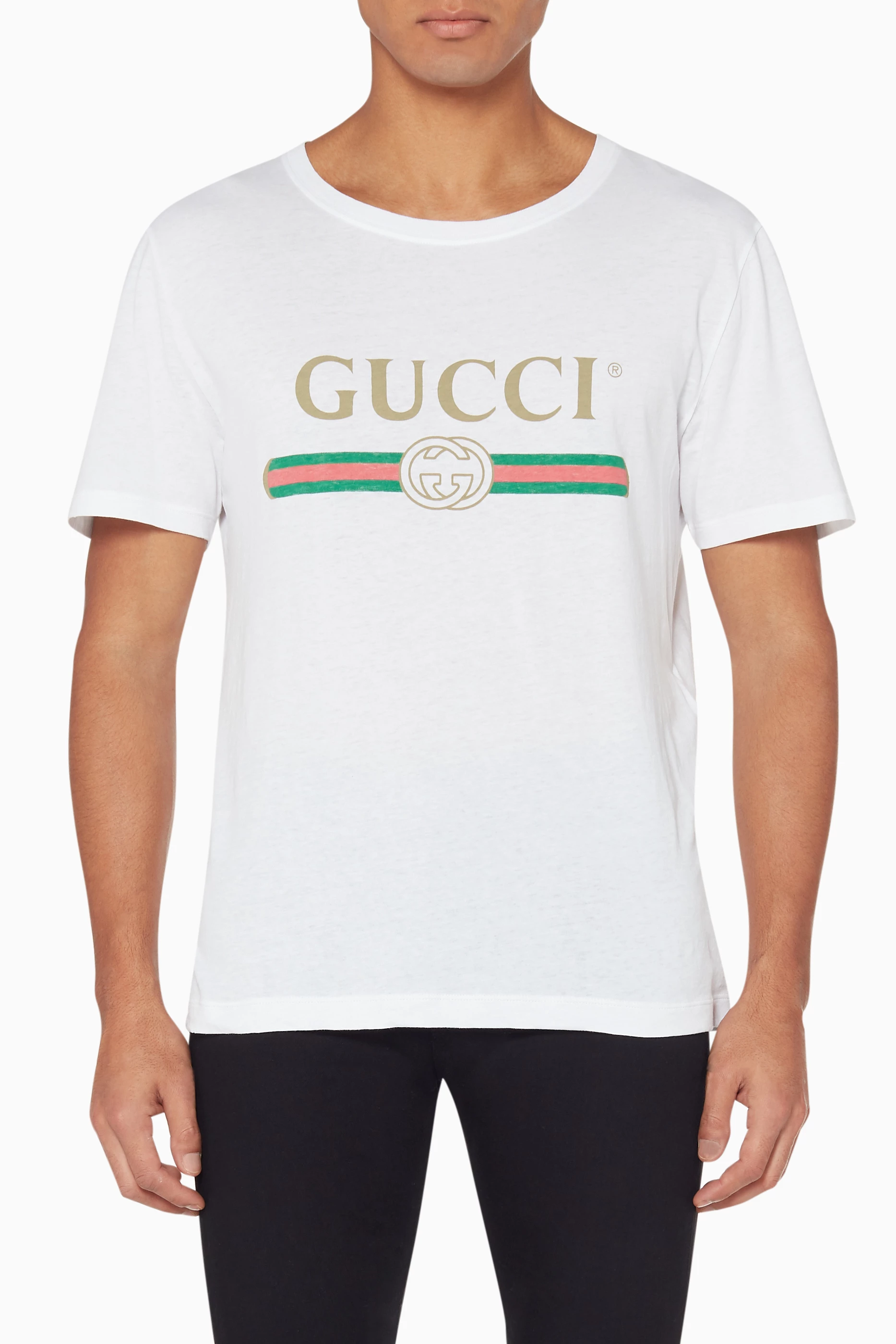 T shirt logo gucci clearance