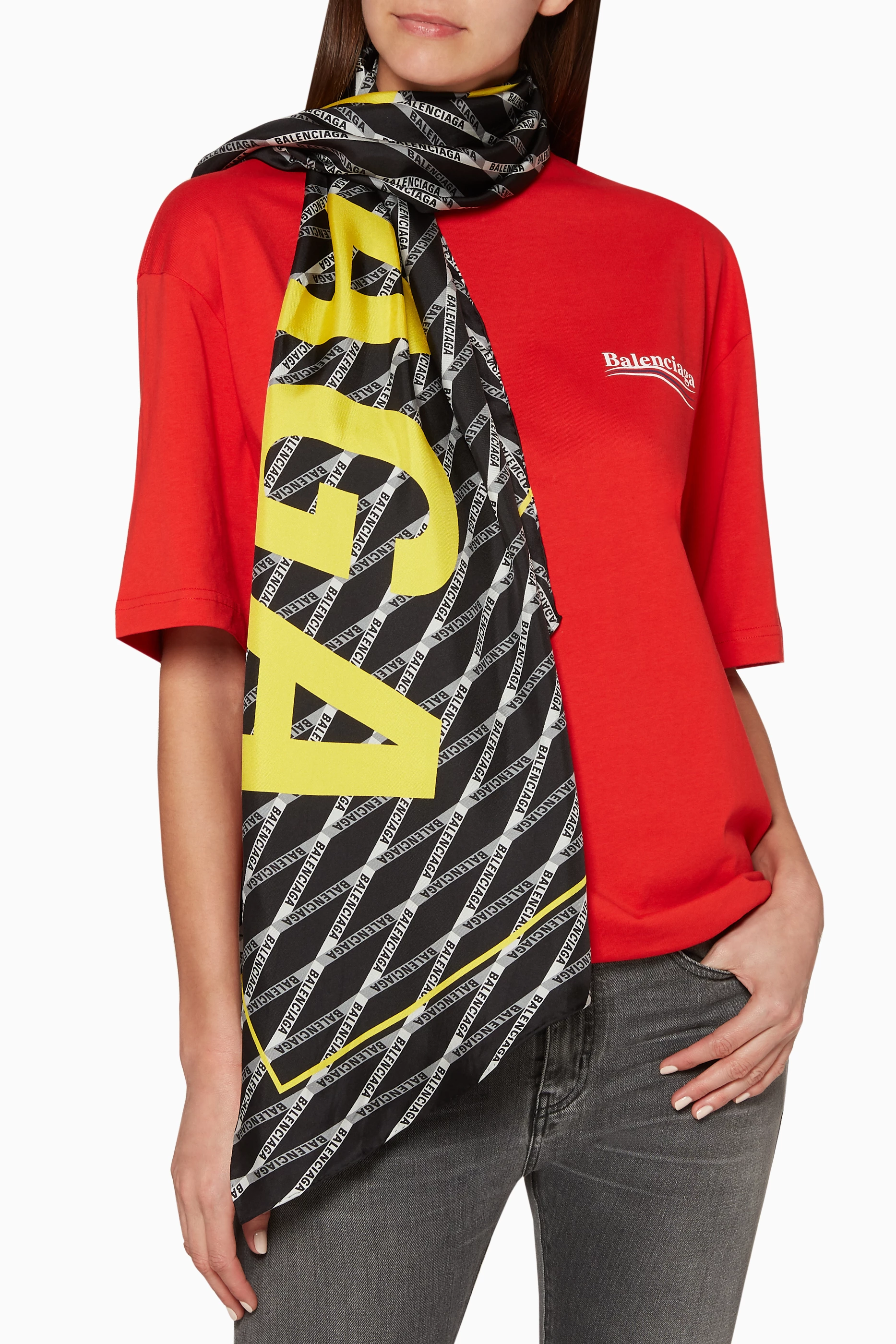 Balenciaga silk scarf online