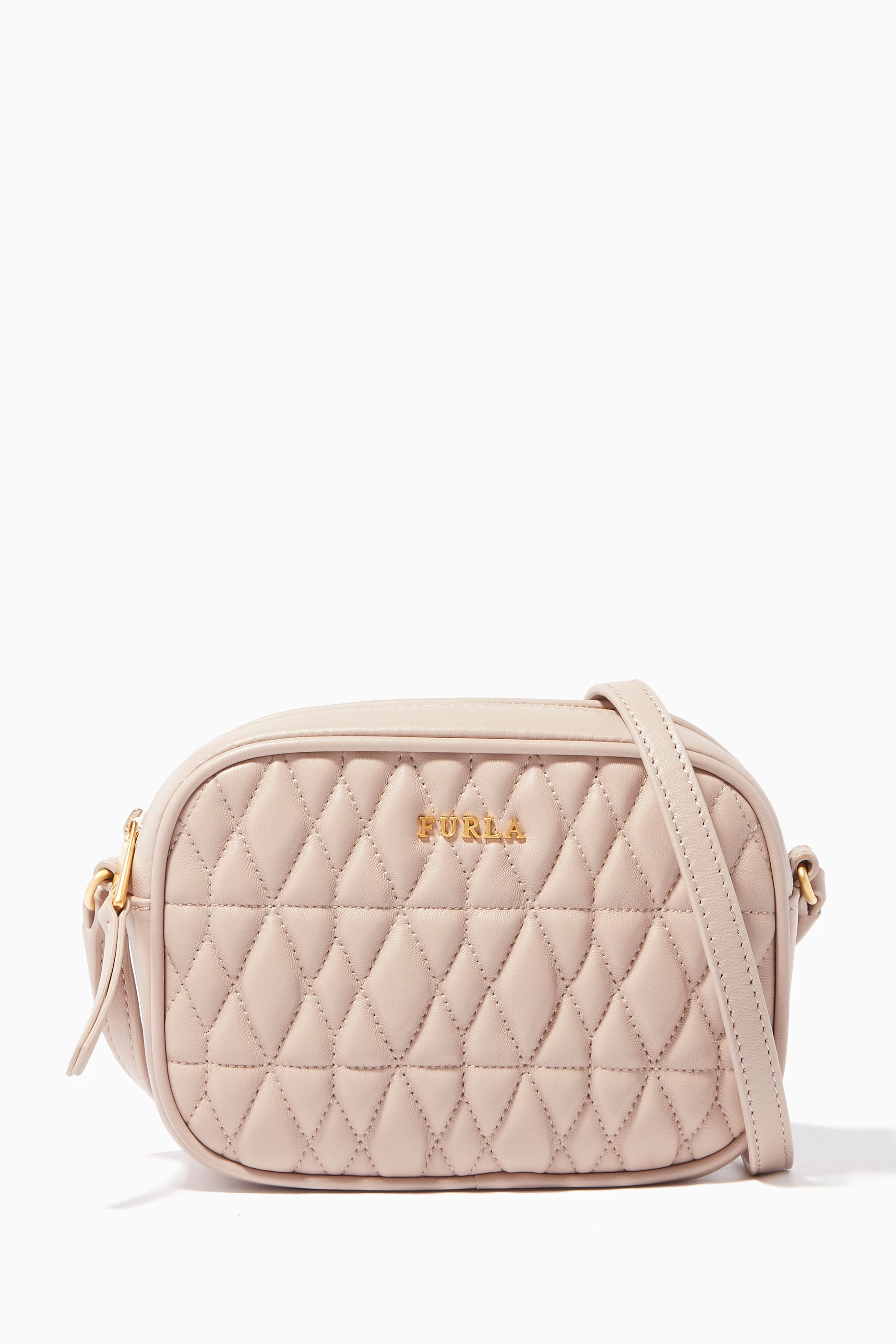 Buy Furla Neutral Dalia Beige Quilted Cometa Cross Body Bag For Women Online Ounass Bahrain