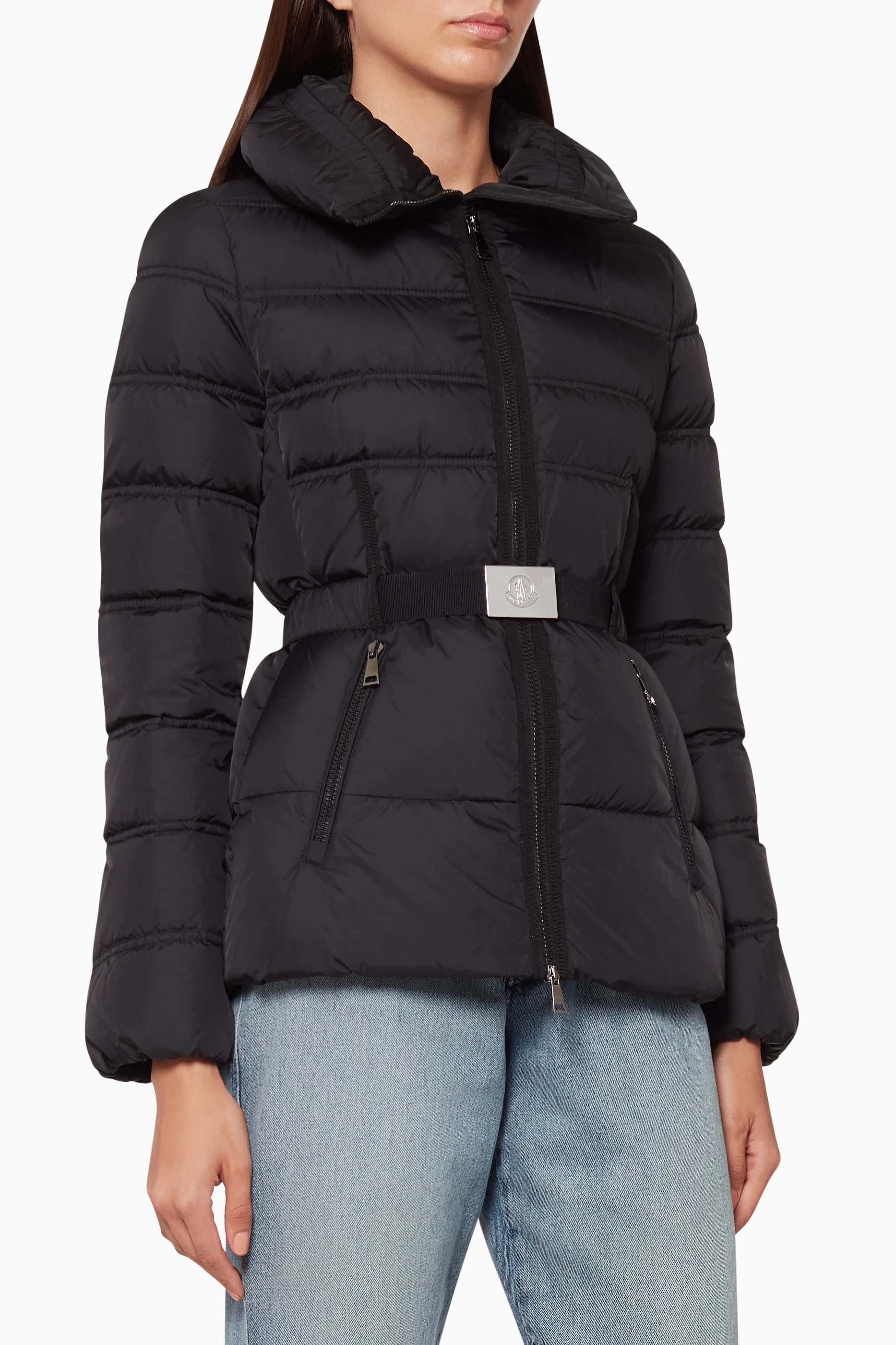 Moncler alouette belted puffer jacket clearance