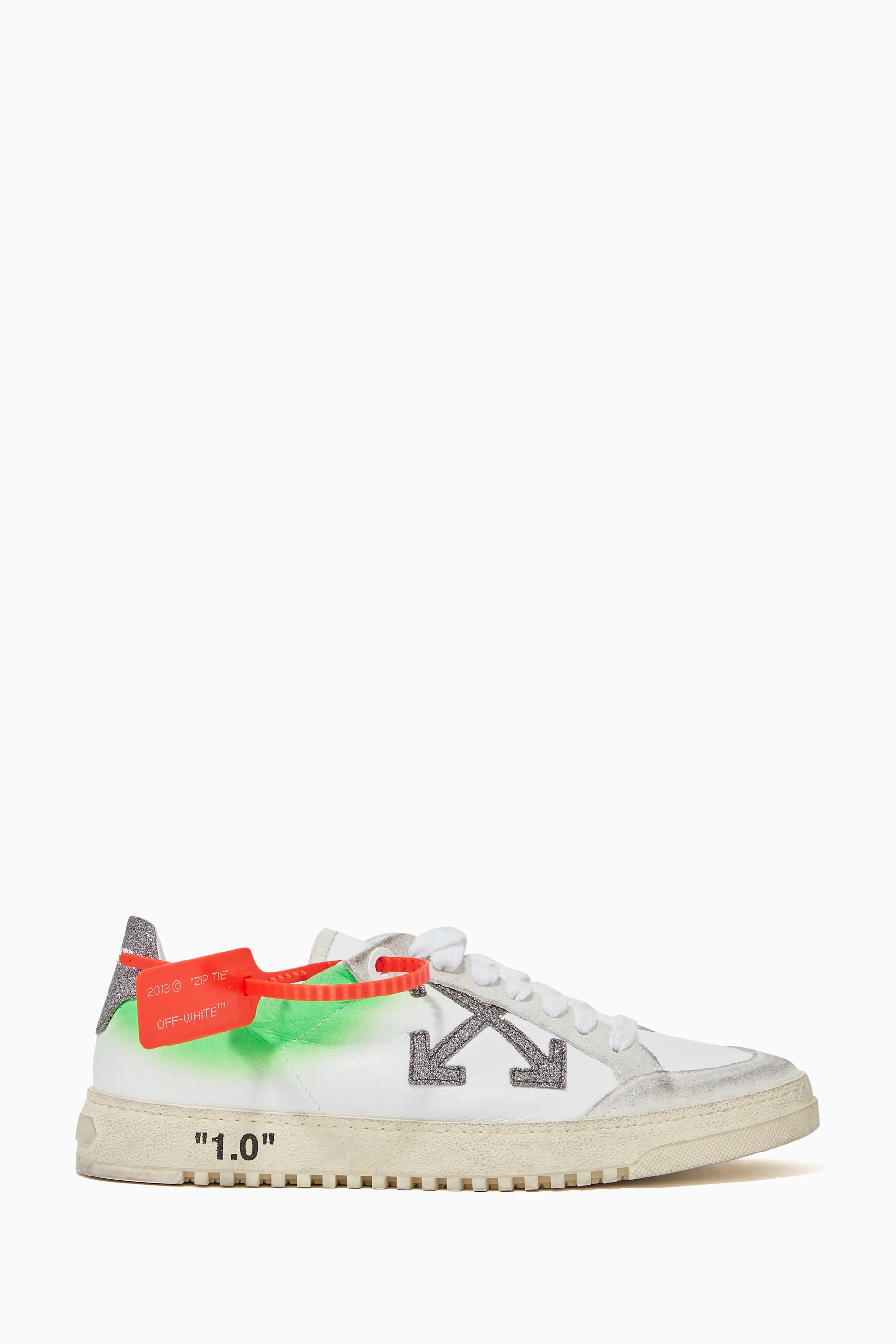 Buy Off White White Spray Paint Arrow 1.0 Sneakers For Women Online Ounass Bahrain