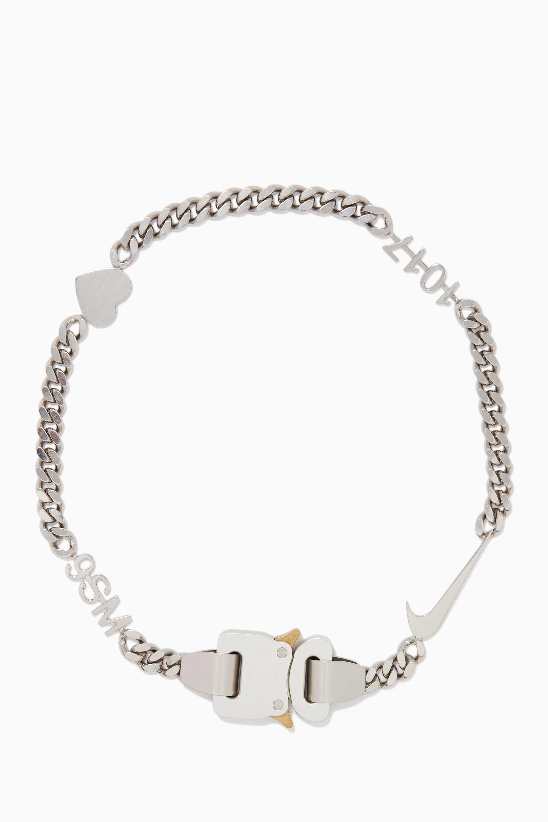 Buy 1017 ALYX 9SM Silver x Nike Hero Chain Necklace For Men Online Ounass Bahrain