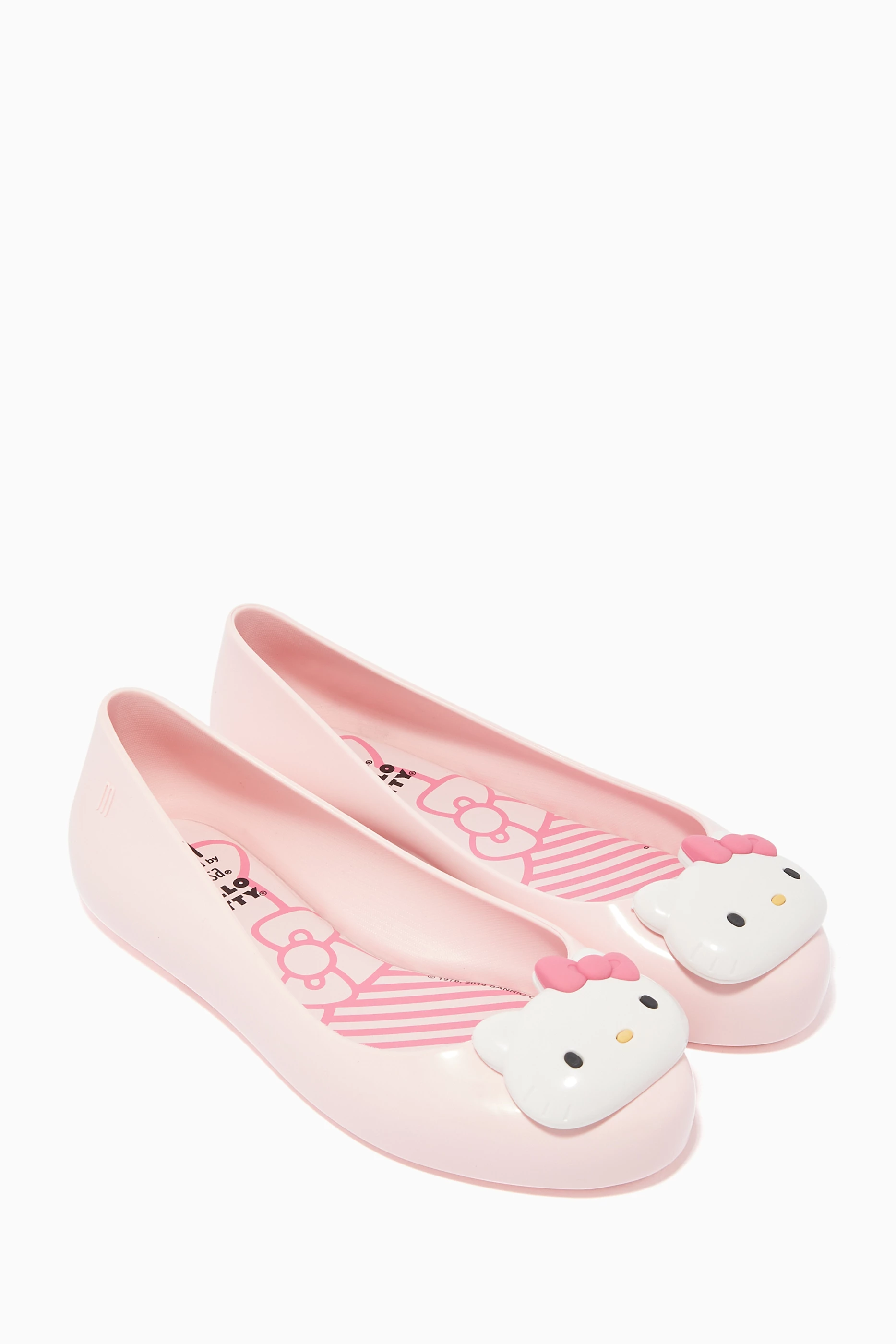 Buy Mini Melissa Pink Hello Kitty Ballerina Flats For Girls Online Ounass Bahrain