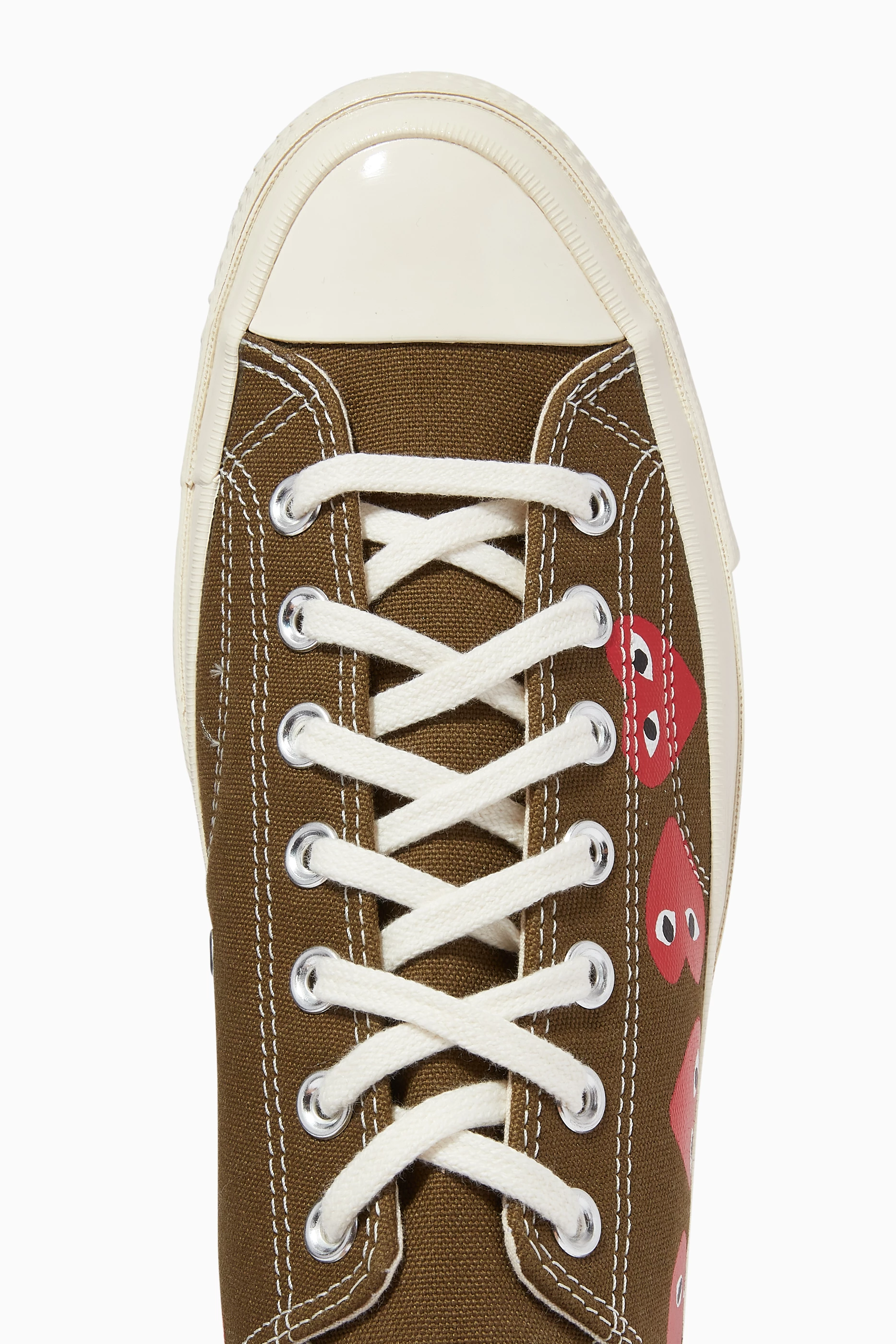 Buy Comme des Garcons PLAY Neutral x Converse Chuck 70 Low Top Sneakers in Canvas For Men Online Ounass Bahrain