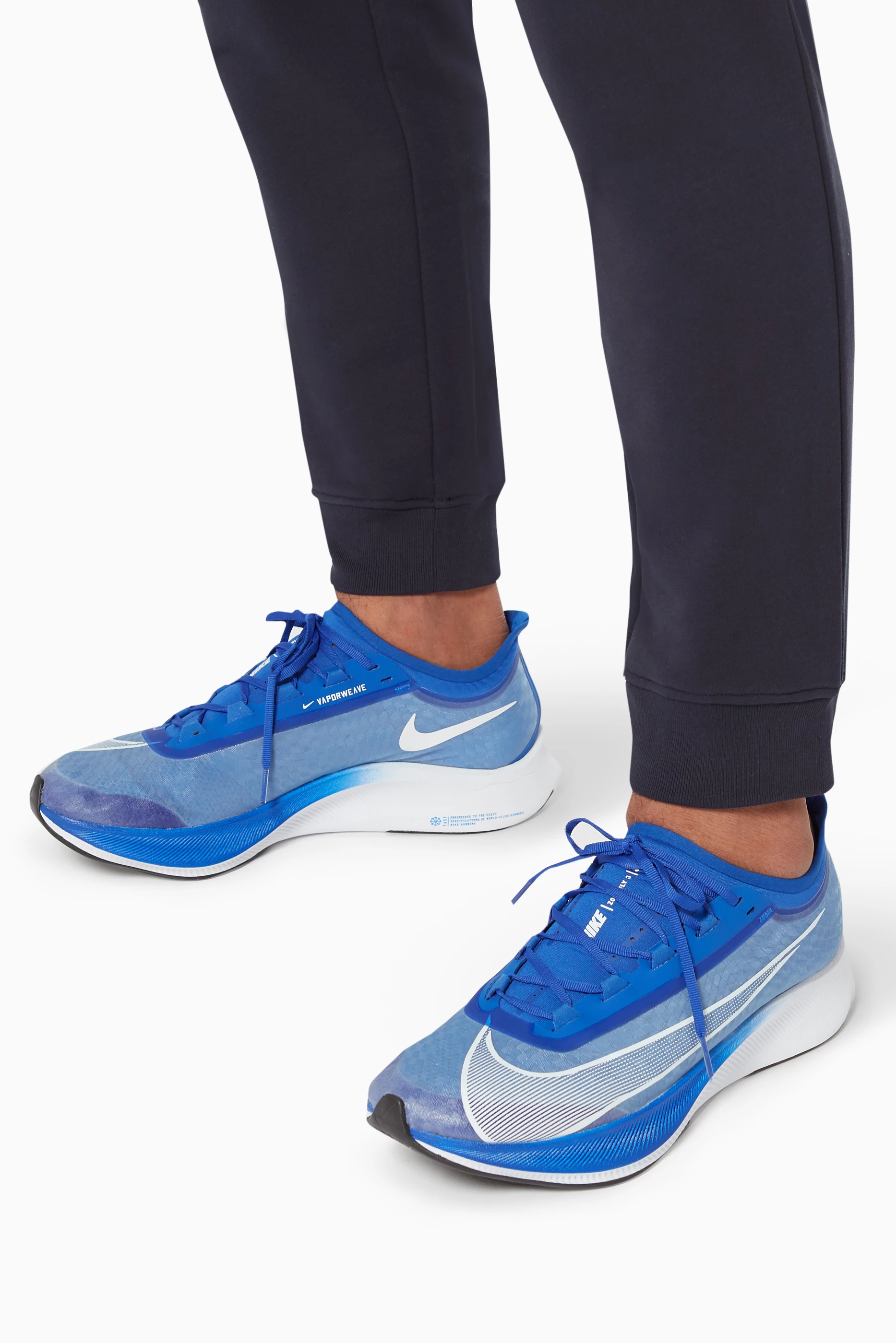 Buy Nike Blue Zoom Fly 3 Running Sneakers For Men Online Ounass Bahrain