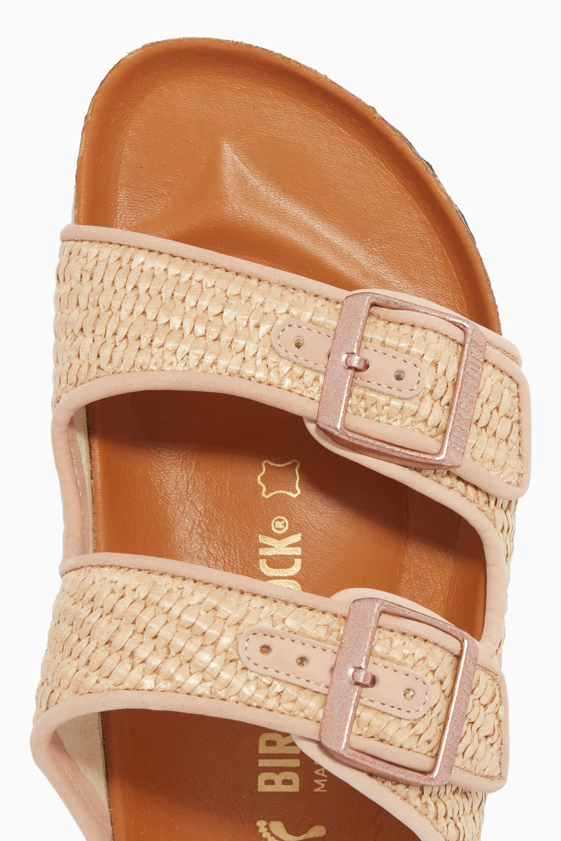 Buy Birkenstock Neutral Arizona Il Dolce Far Niente Raffia Sandals For Women Online Ounass Bahrain