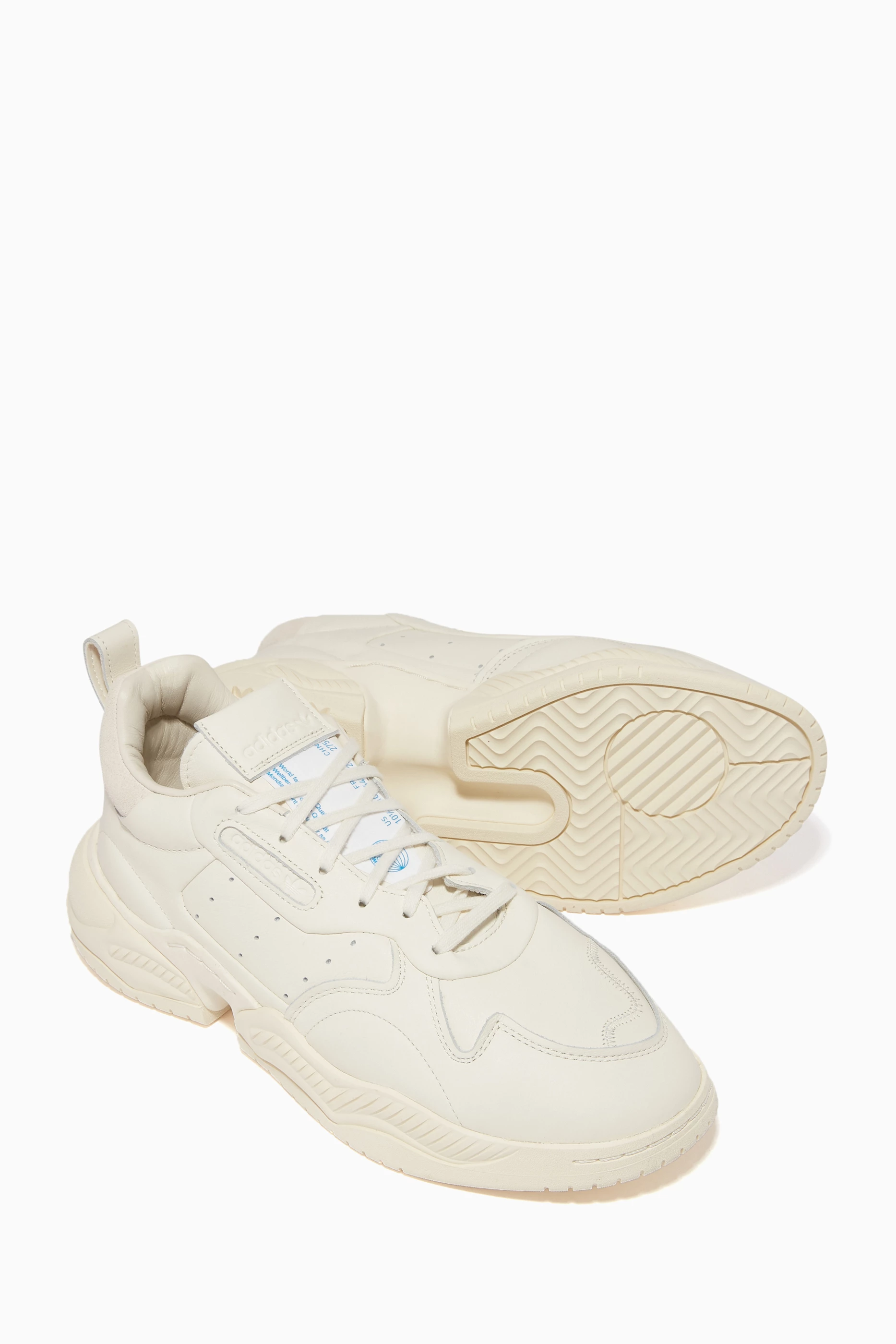 Buy adidas White Supercourt RX Leather Sneakers For Men Online Ounass Bahrain