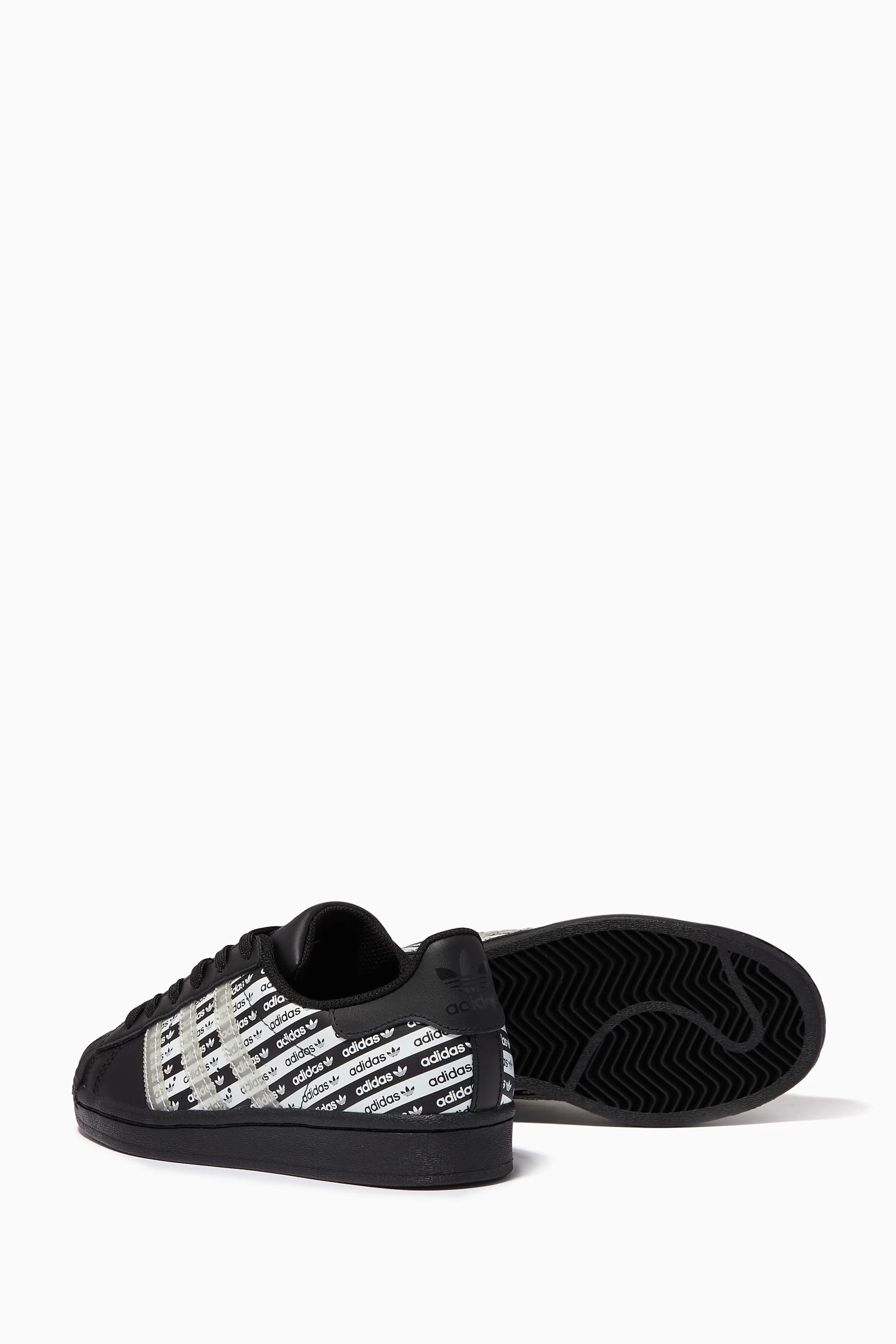 Buy adidas Black Superstar J Sneakers For Boys Online Ounass Bahrain