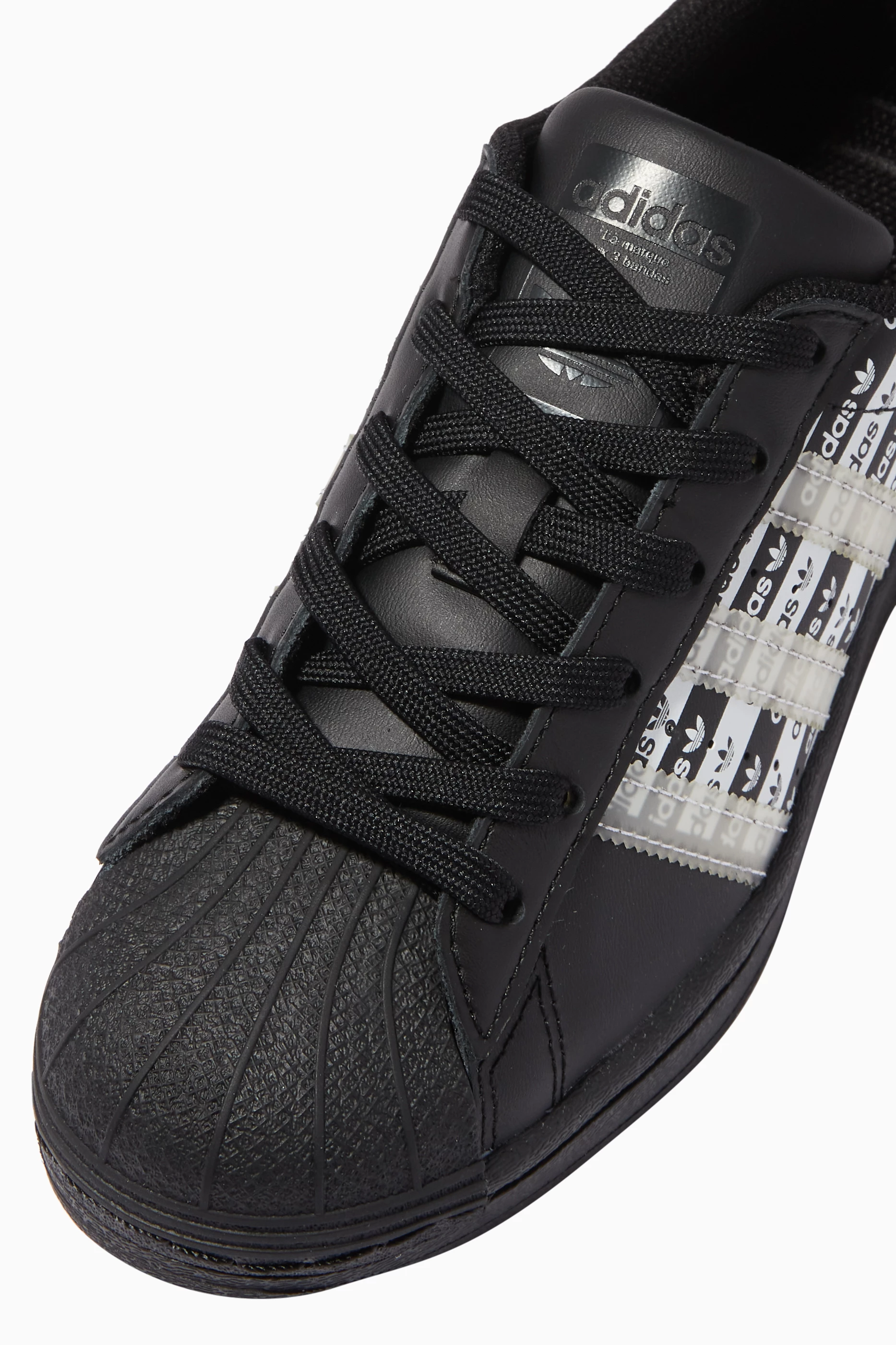 Buy adidas Black Superstar J Sneakers For Boys Online Ounass Bahrain