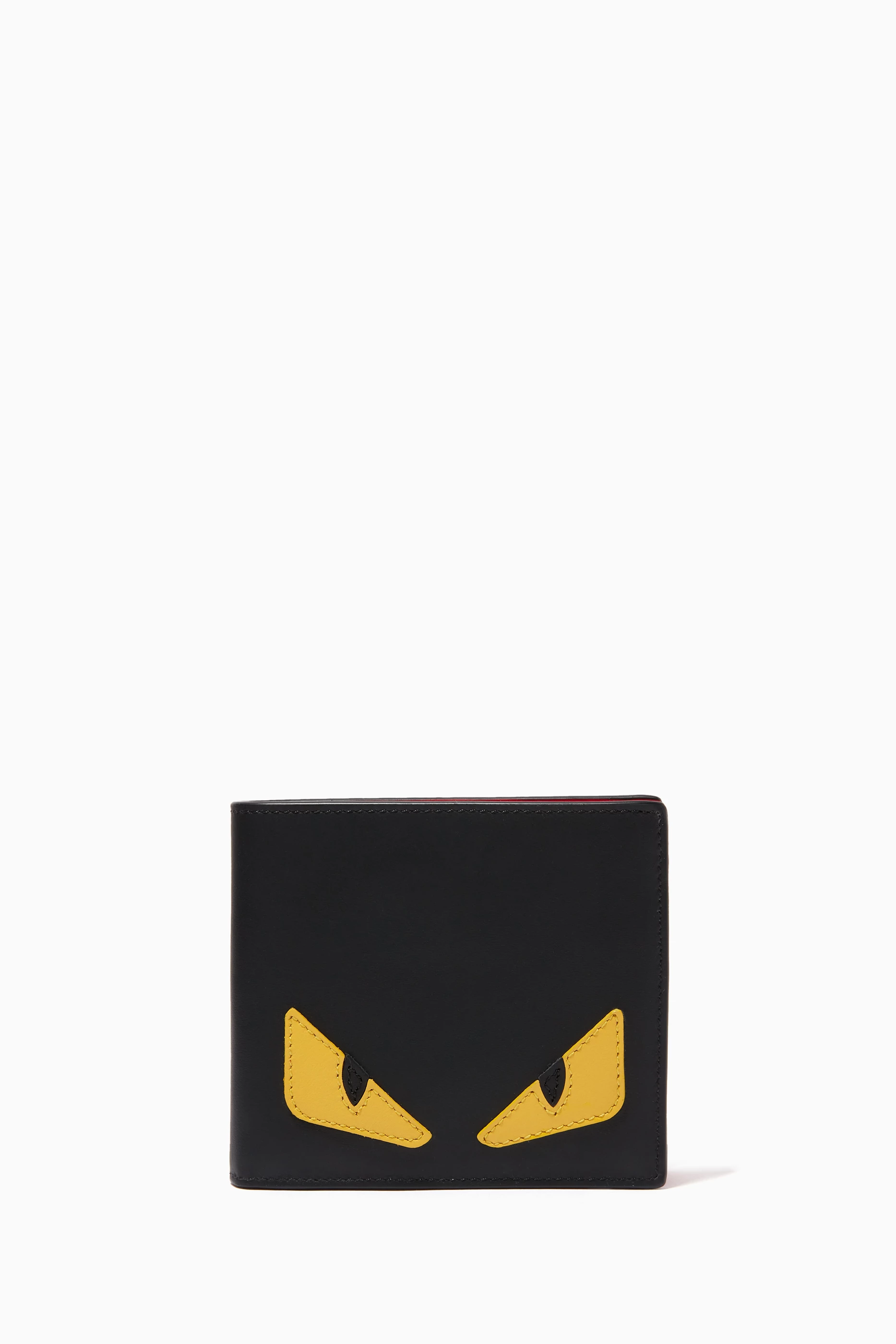 Buy Fendi Black Bag Bugs Eyes Wallet in Leather For Men Online Ounass Bahrain