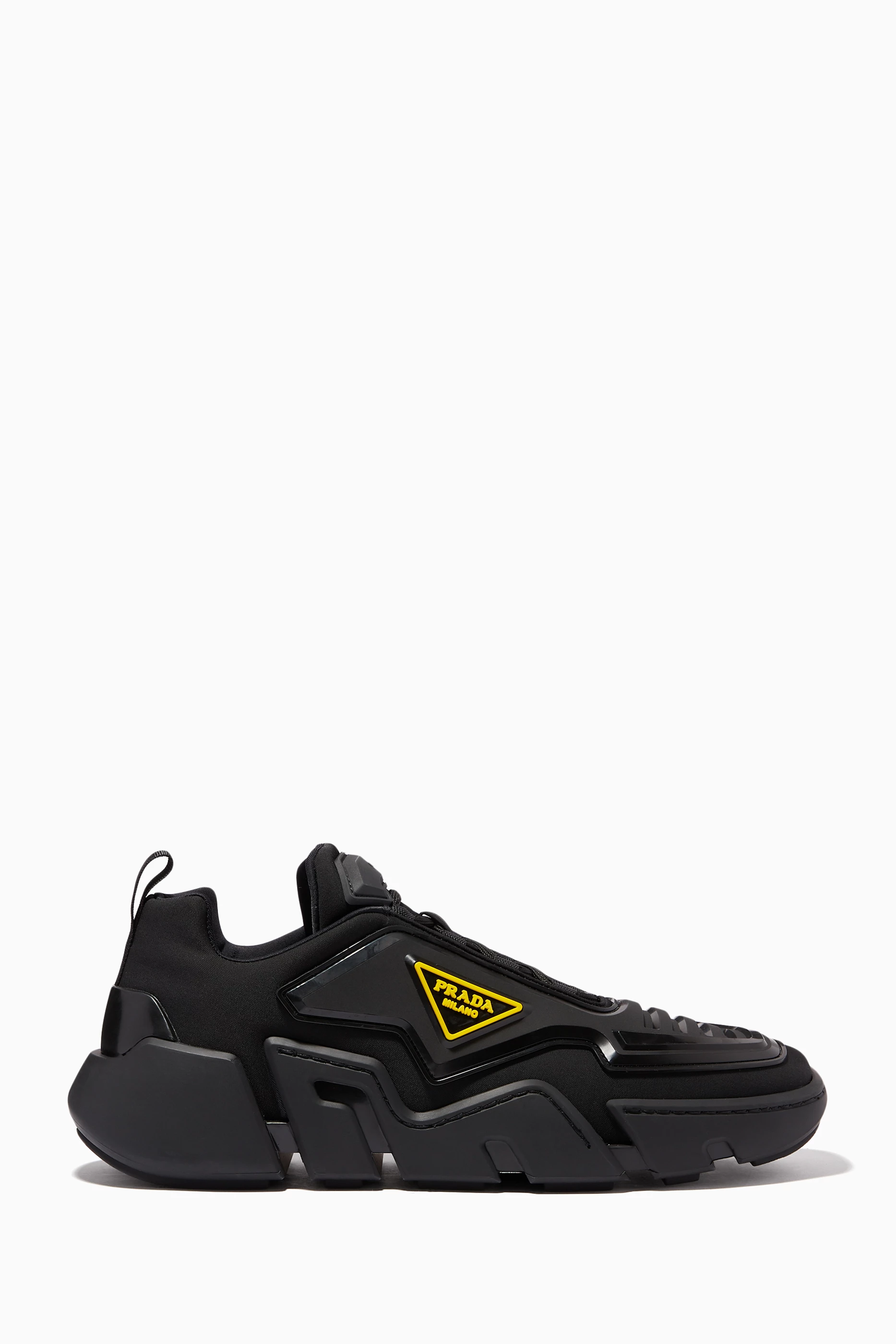 Prada techno stretch fabric sneakers hotsell