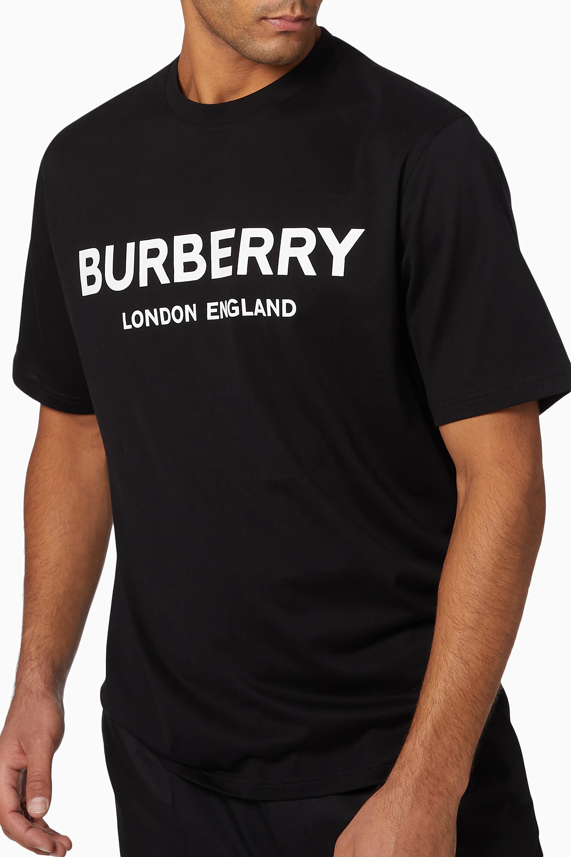 Burberry of london t shirt black cheap