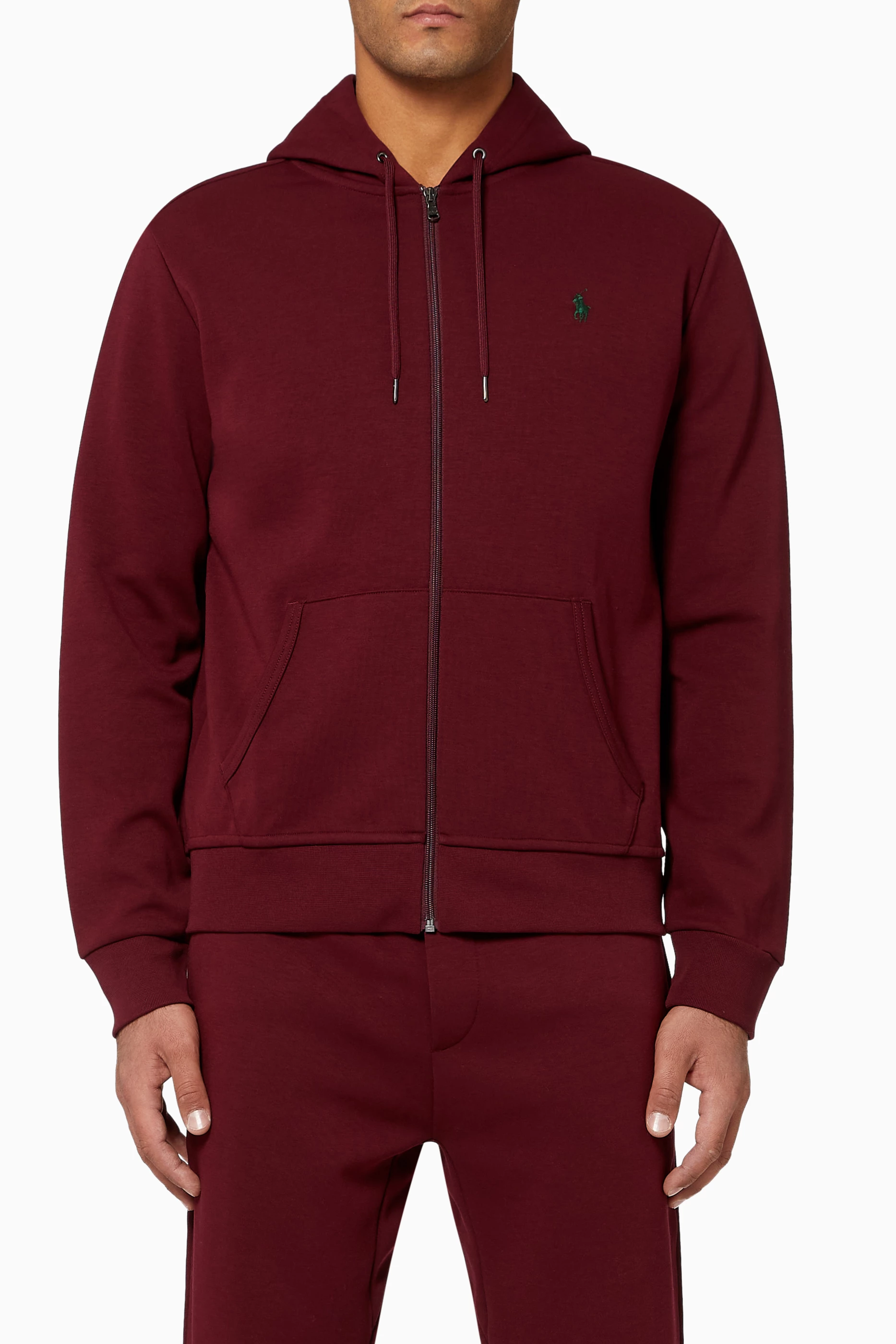 Maroon polo hoodie clearance