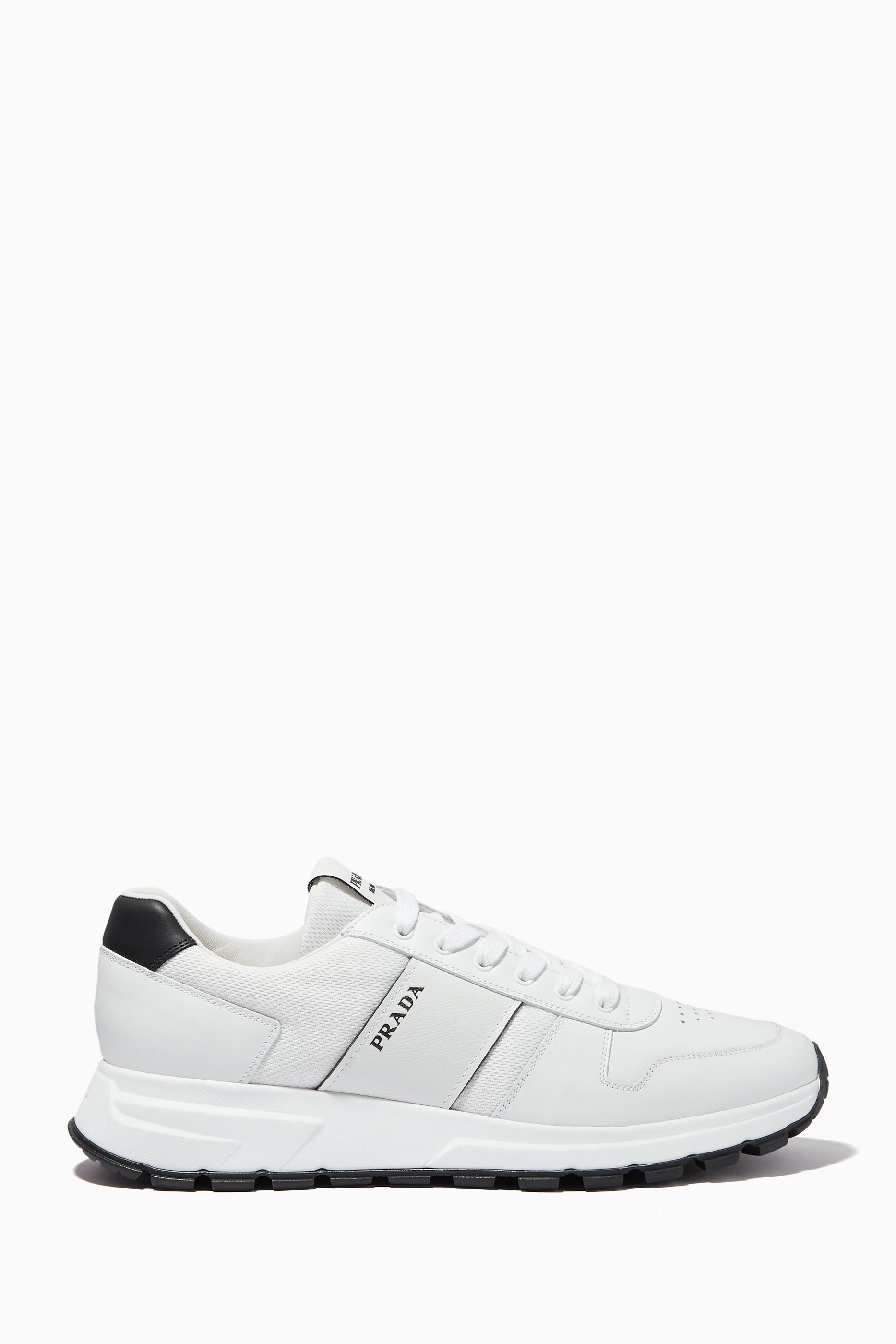 White prada trainers top