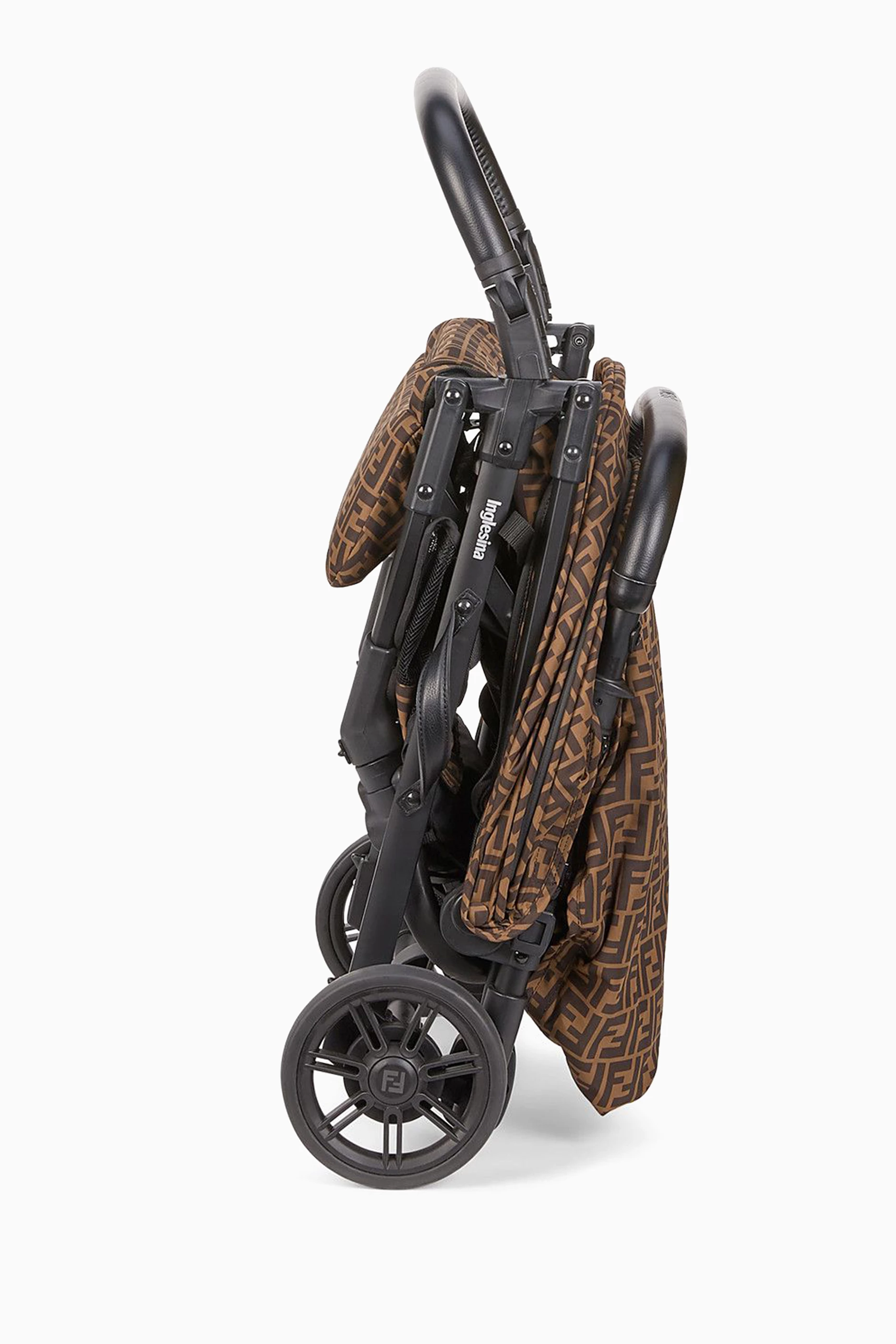 Buy Fendi Brown Foldable Stroller in FF Technical Fabric For Baby Boys Online Ounass Bahrain