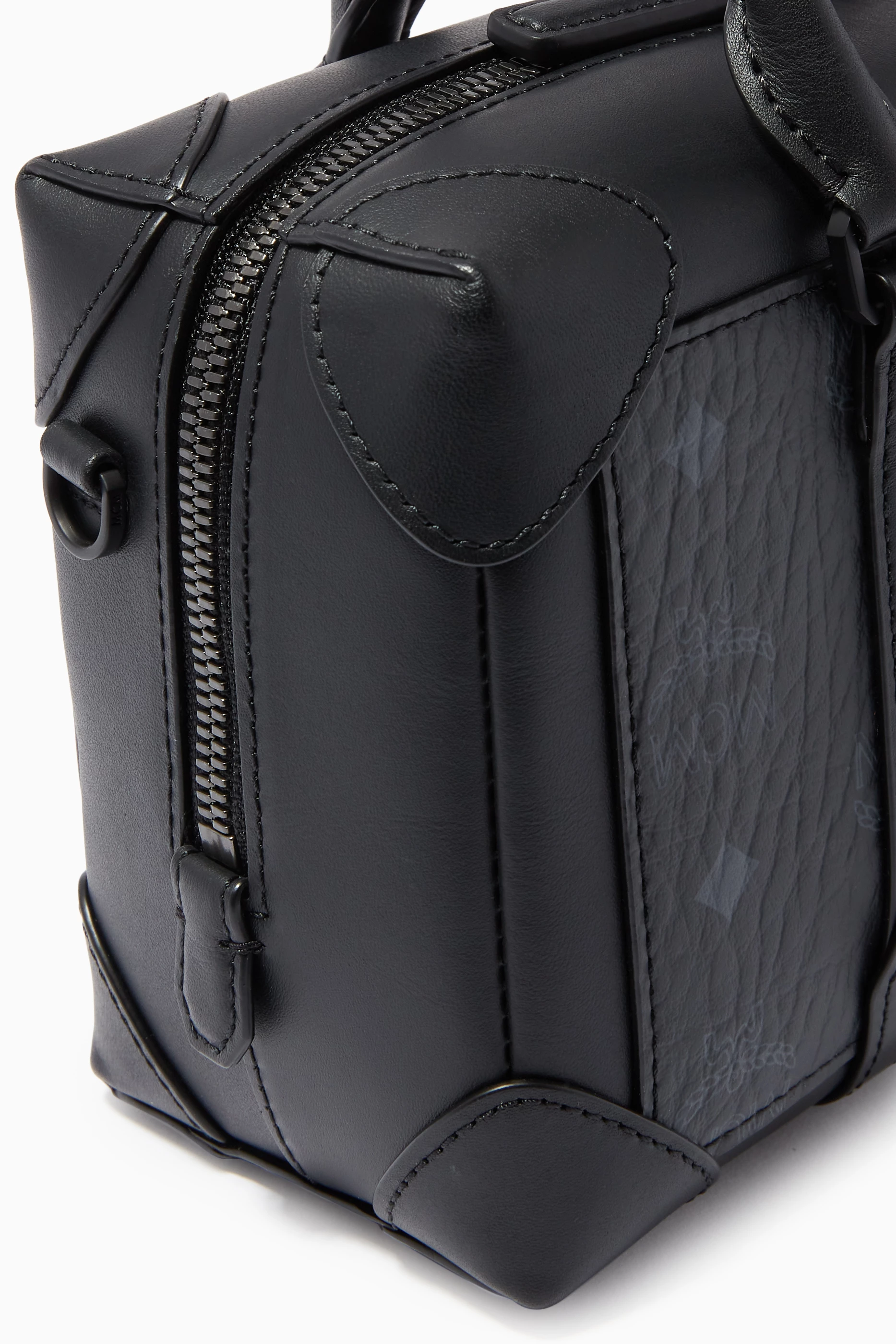 Buy MCM Black Small Soft Berlin Crossbody Bag in Visetos For Men Online Ounass Bahrain