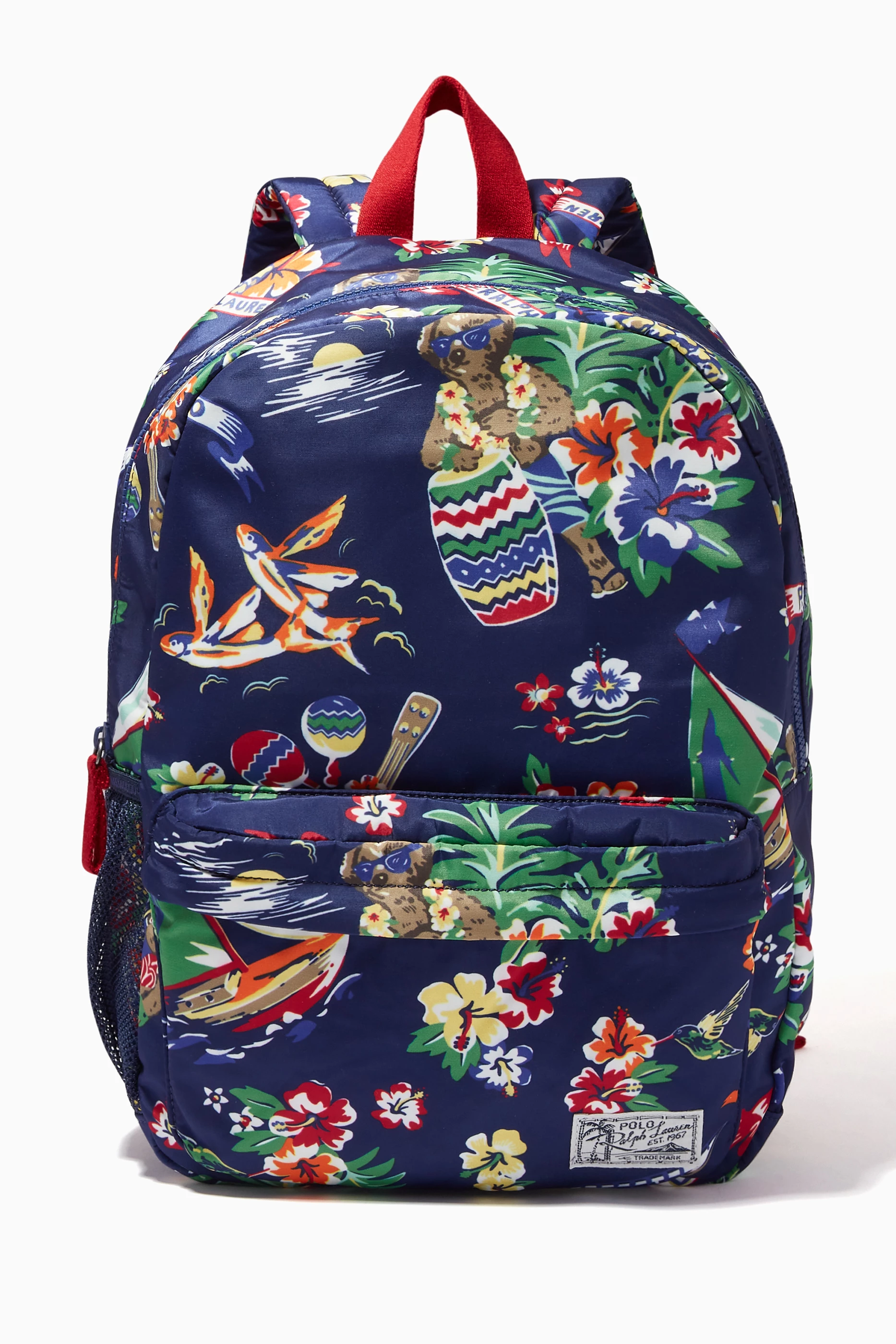 Buy Polo Ralph Lauren Blue Polo Bear Canvas Backpack For Boys Online Ounass Bahrain