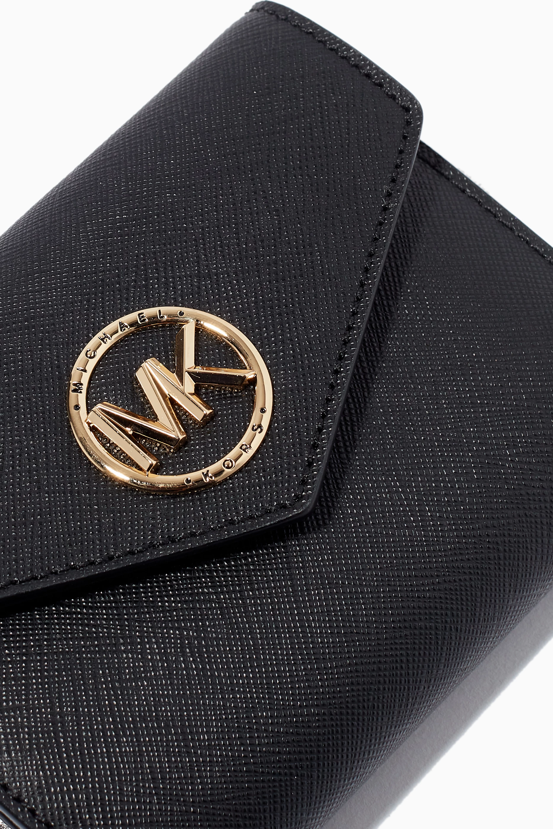 Buy Michael Kors Black Medium Carmen Envelope Wallet in Leather For Women Online Ounass Bahrain