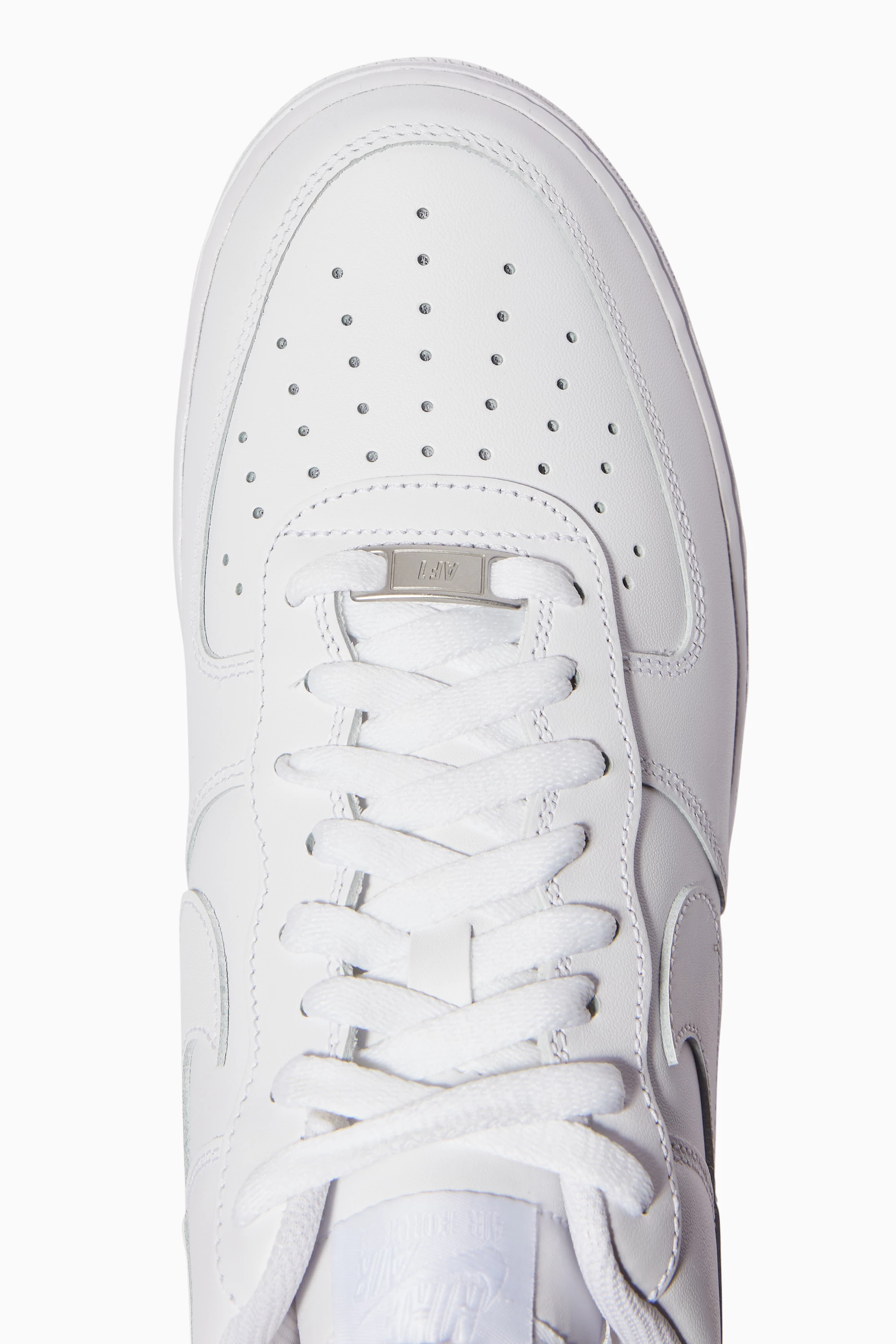 Buy Nike White Air Force 1 07 Sneakers in Leather For Men Online Ounass Bahrain