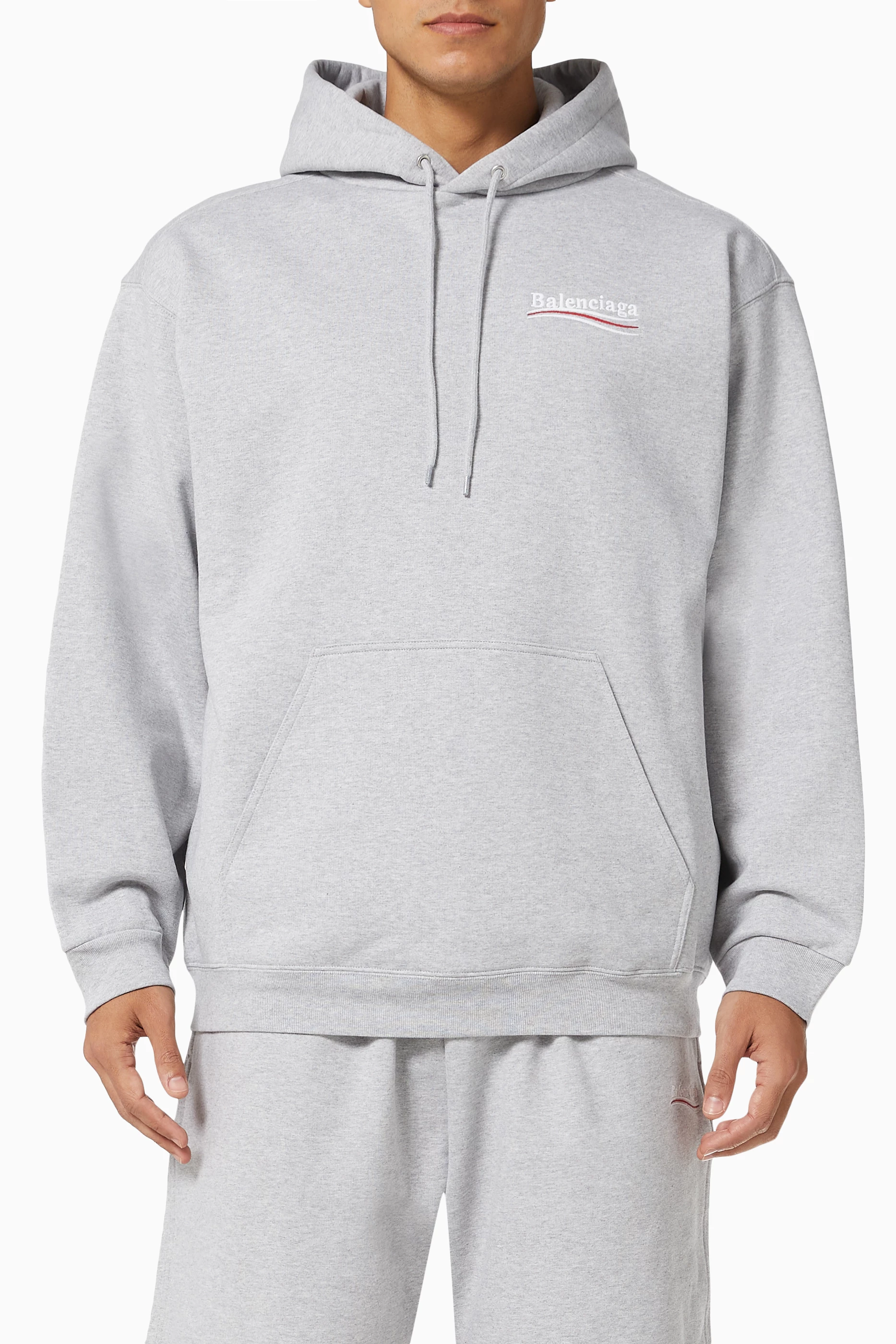 Balenciaga campaign hoodie grey discount