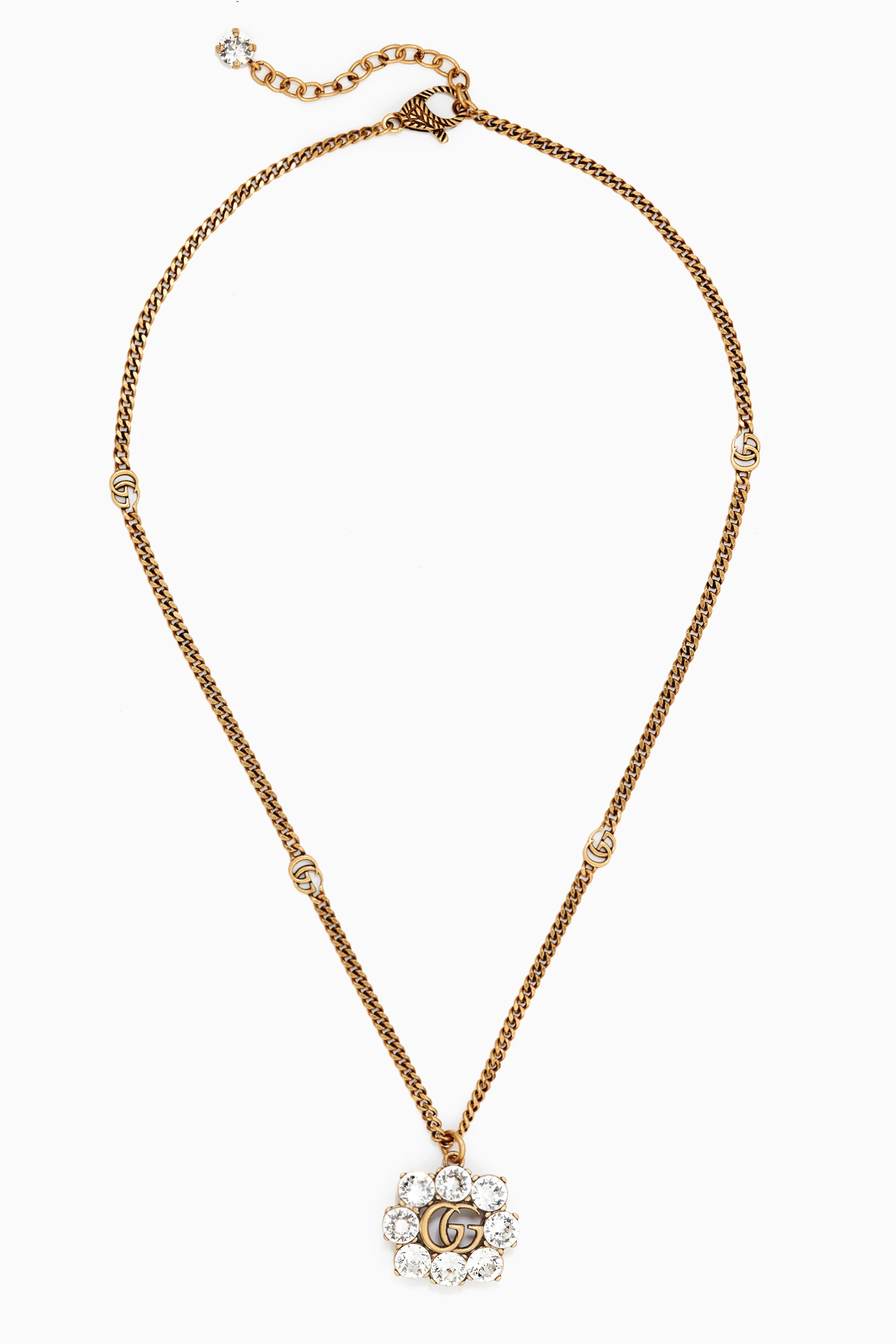 Gucci double g necklace shop