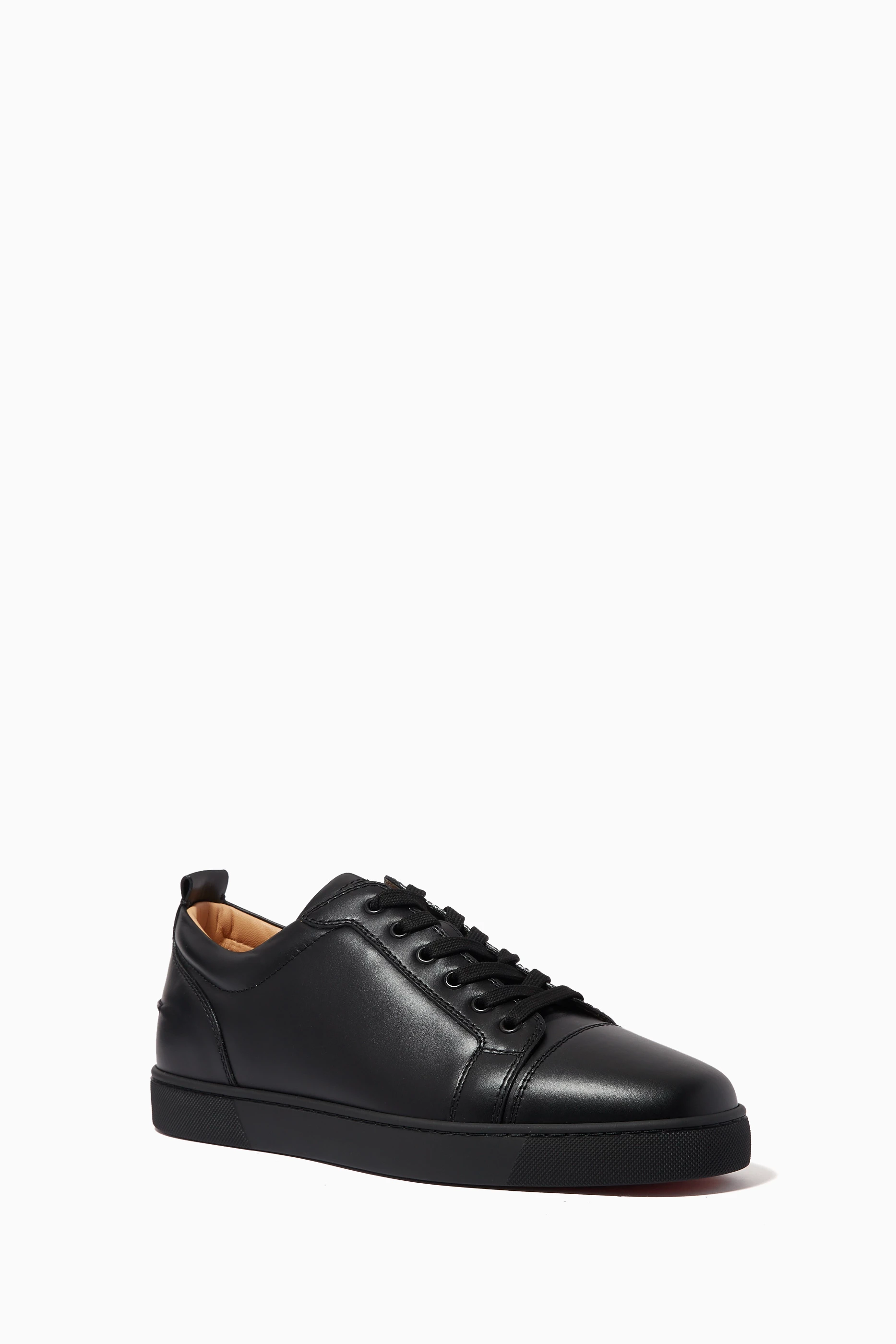 Buy Christian Louboutin Black Louis Junior Sneakers in Calf Leather For Men Online Ounass Bahrain