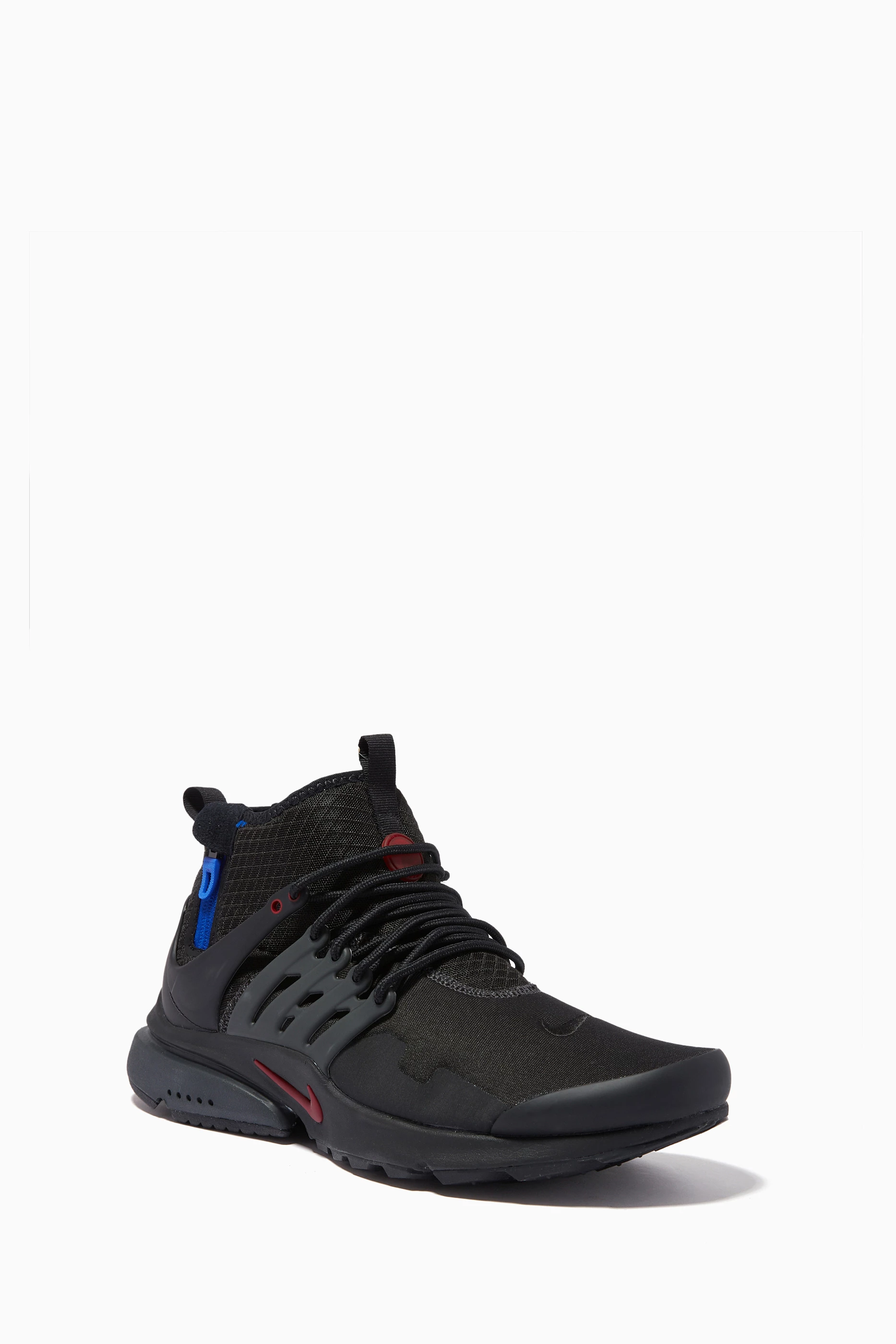 Buy Nike Black Nike Air Presto Mid Utility Sneakers in Textile For