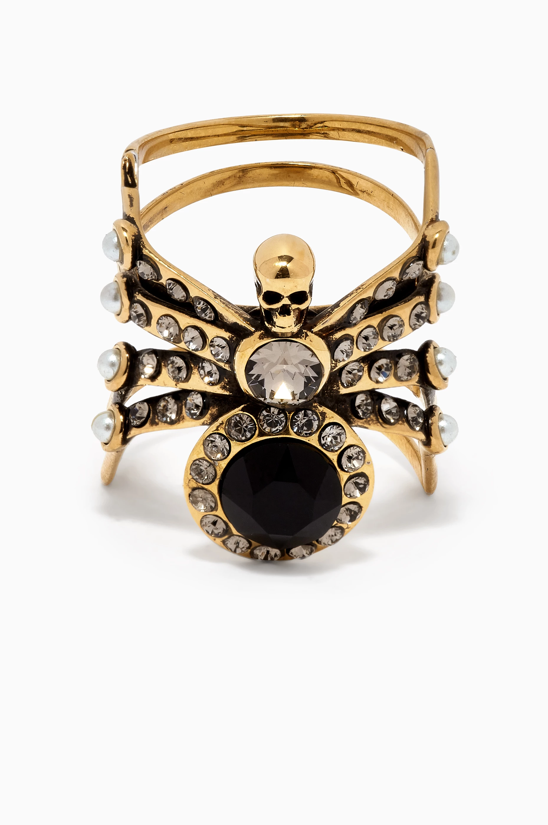 Buy Alexander McQueen Multicolour Spider Ring in Brass For Women Online Ounass Bahrain