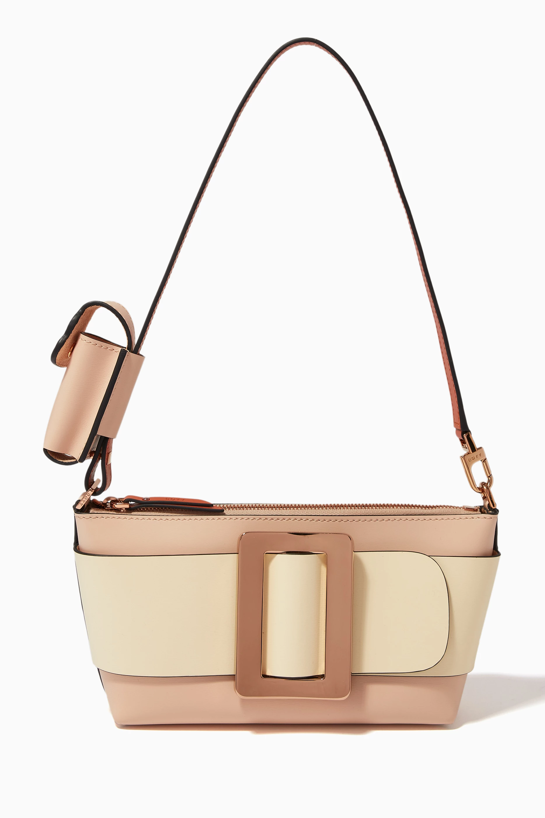 Buy BOYY Neutral Pouchette Shoulder Bag in Calfskin Leather For Women Online Ounass Bahrain