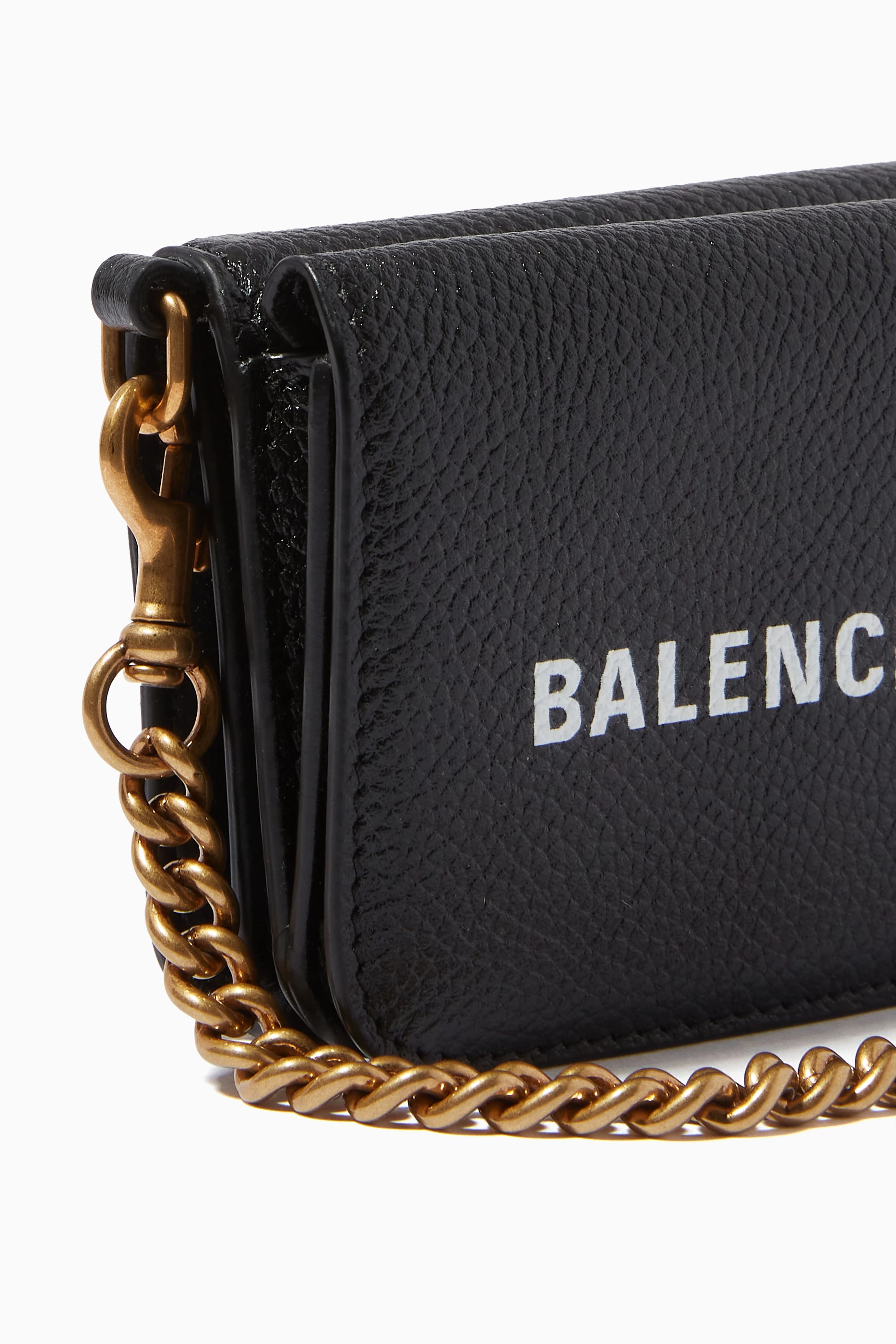 Buy Balenciaga Black Cash Mini Wallet on Chain in Calfskin For Women Online Ounass Bahrain