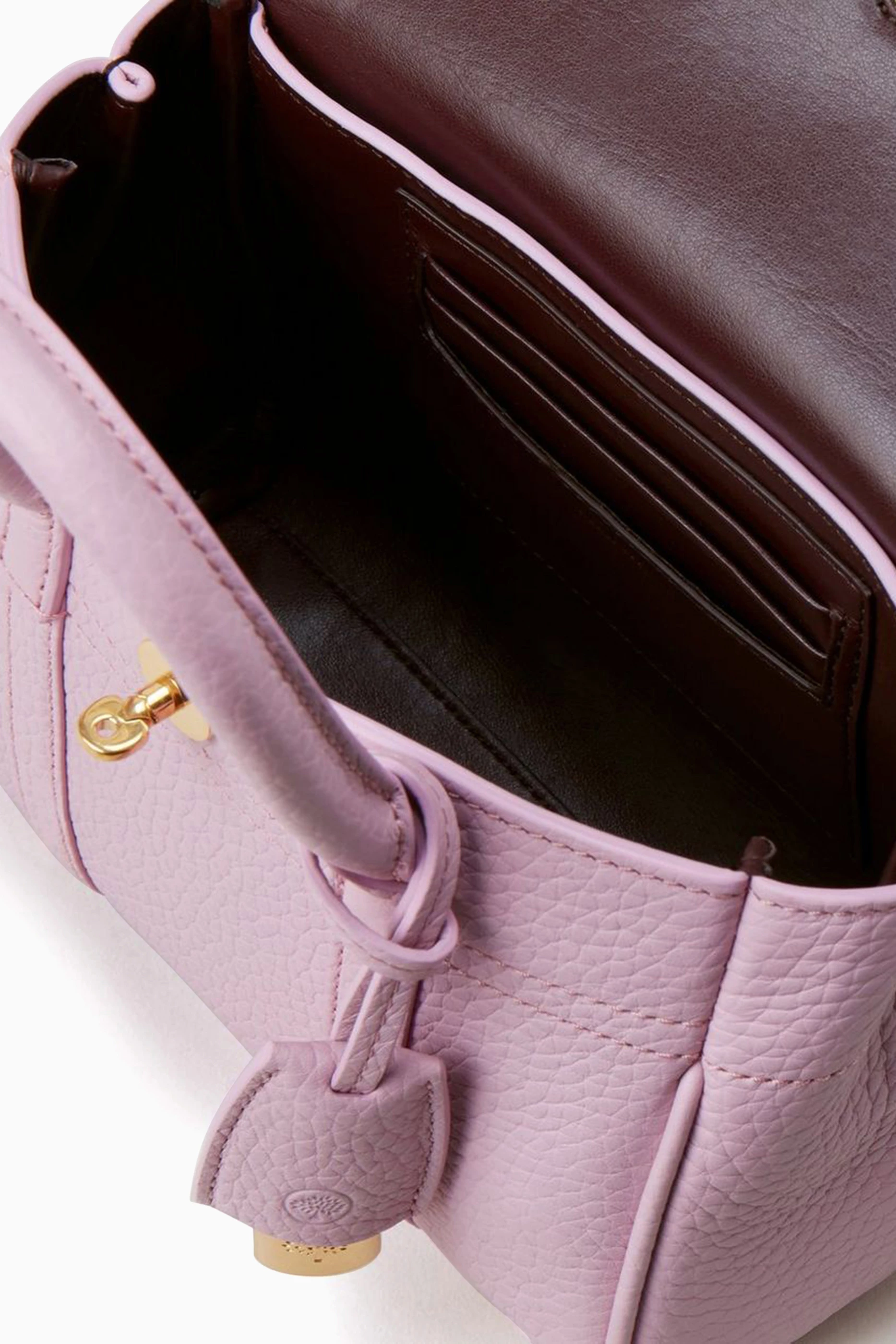 Buy Mulberry Purple Mini Bayswater Bag in Heavy Grain Leather For Women Online Ounass Bahrain