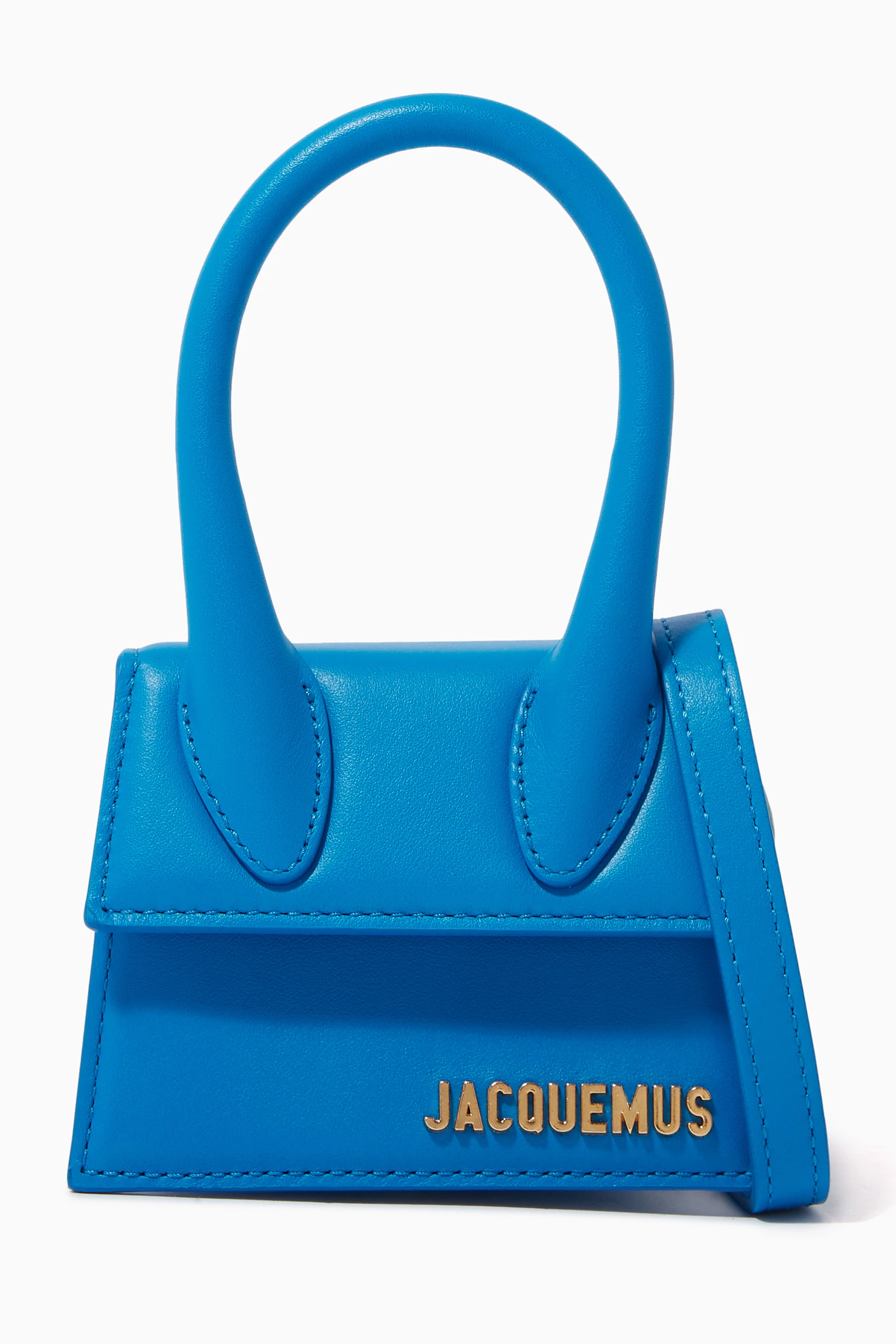 Buy Jacquemus Blue Le Chiquito Mini Bag in Leather For Women Online Ounass Bahrain