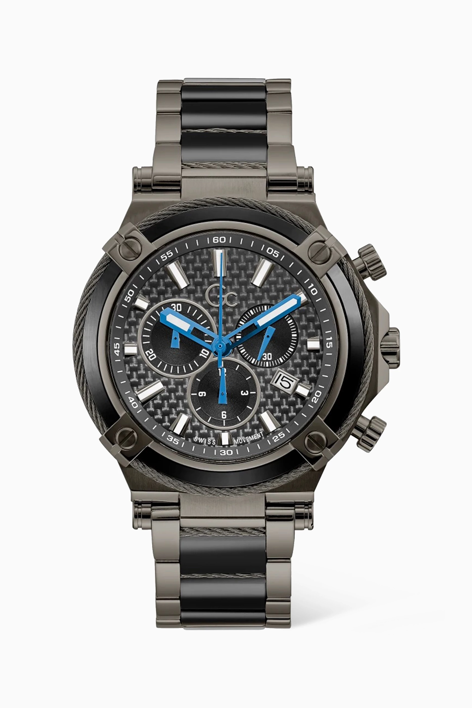 Buy GC Black GC CablesSport Chrono Ceramic Watch 45mm For Men Online Ounass Bahrain