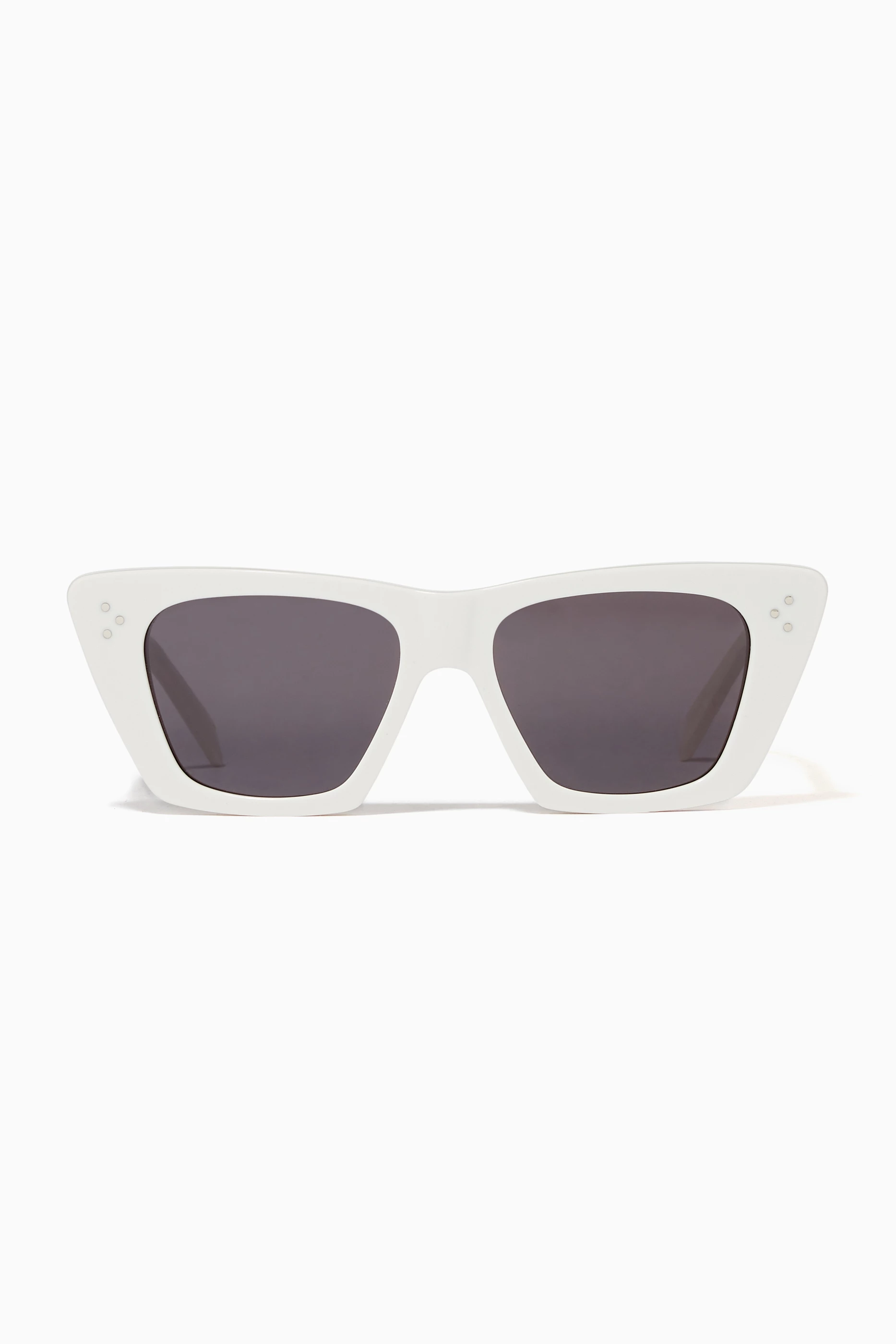 White cat eye sunglasses celine store