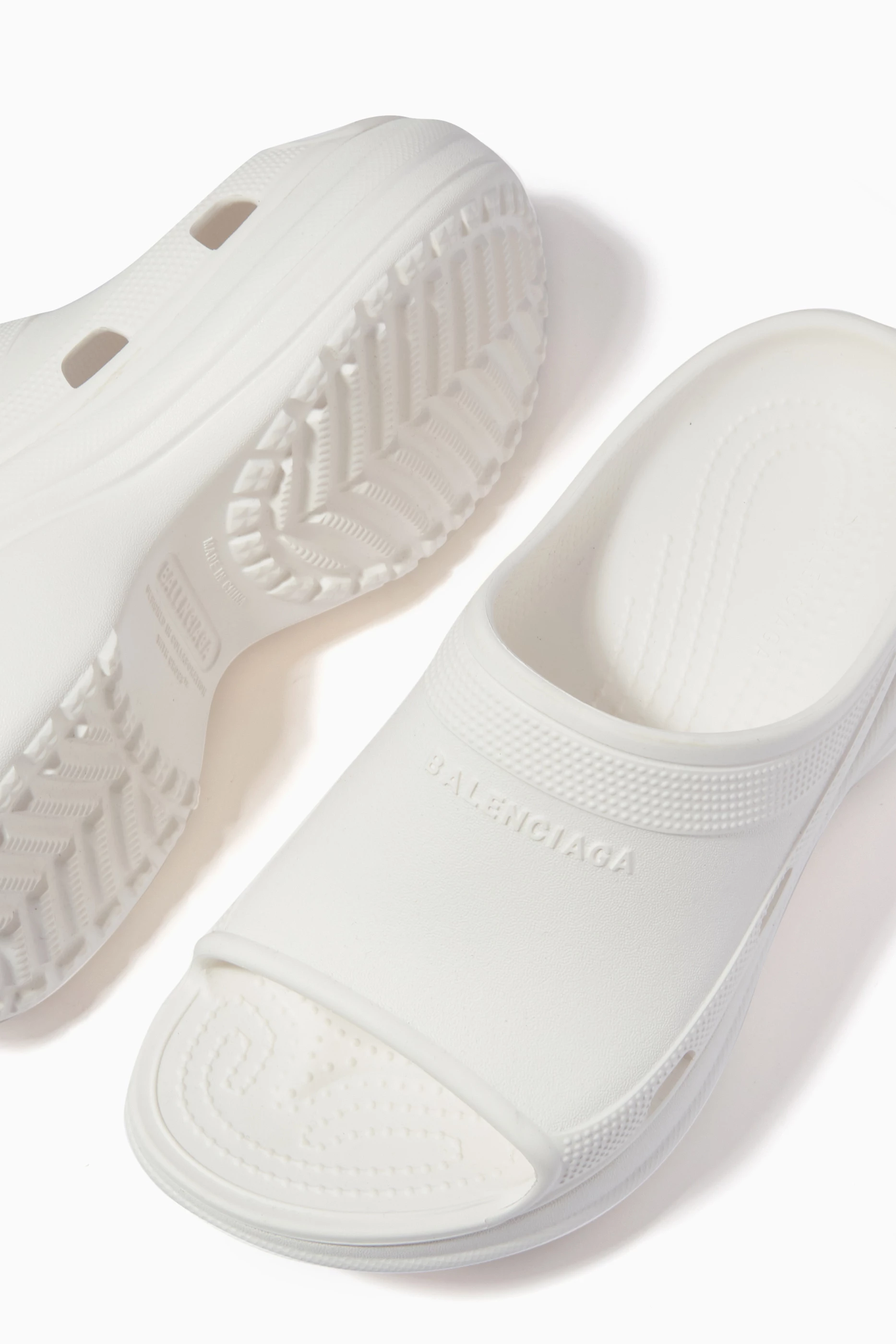 Buy Balenciaga White x Crocs Pool Slides in Rubber For Women Online Ounass Bahrain