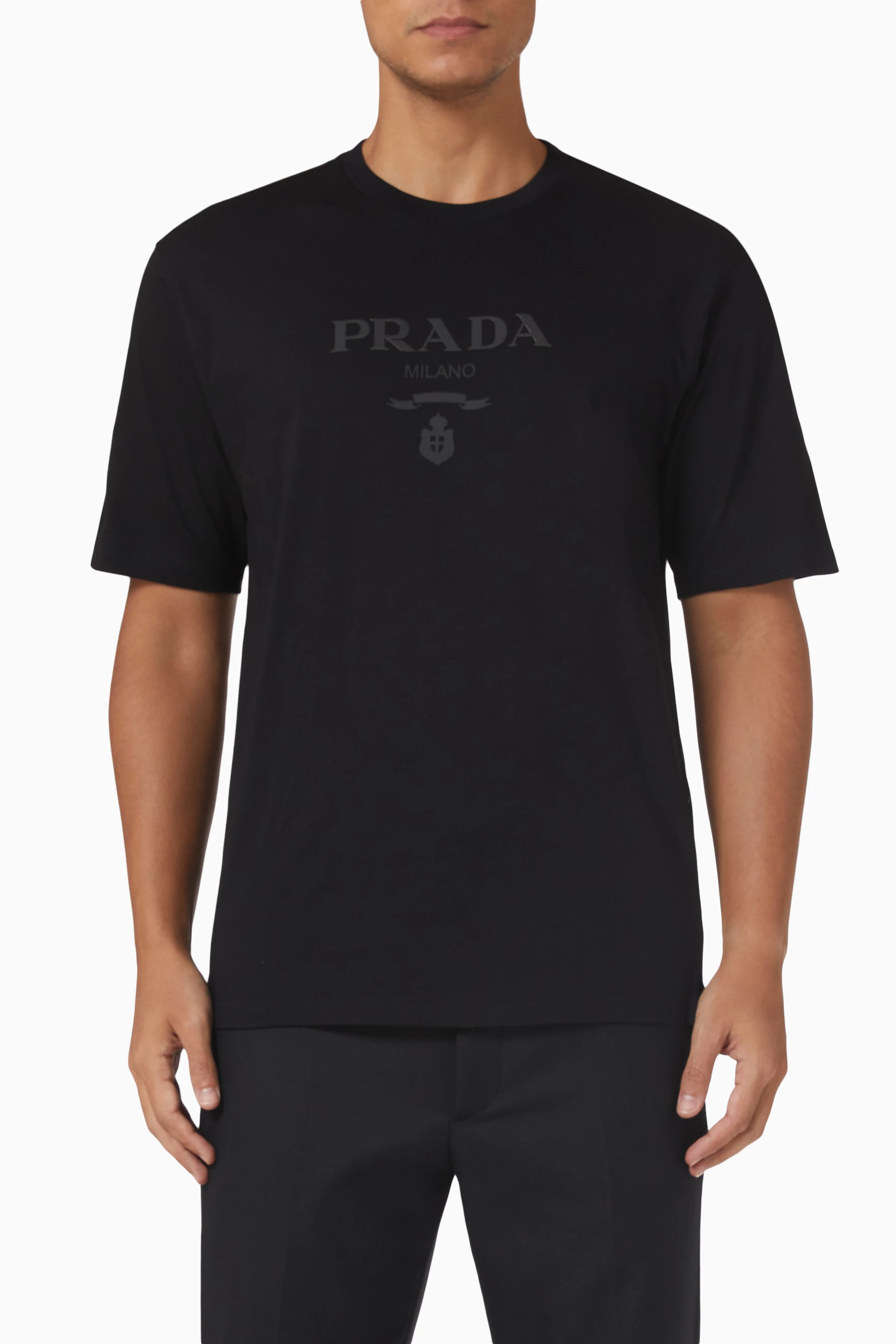 Men prada shirt clearance